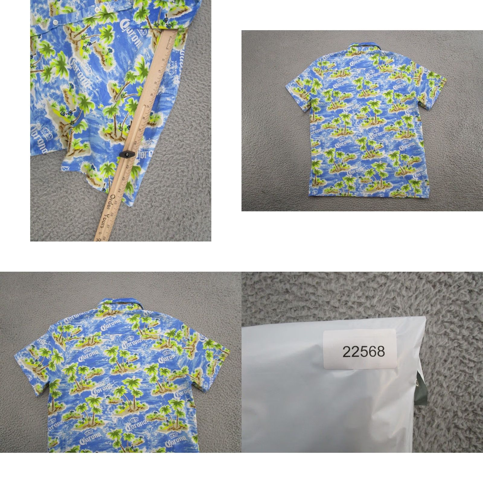 Vintage VINTAGE Corona Hawaiian Polo Shirt Mens SZ L Short Sleeve Button Up All Over Print Beer Size US L / EU 52-54 / 3 - 8 Thumbnail
