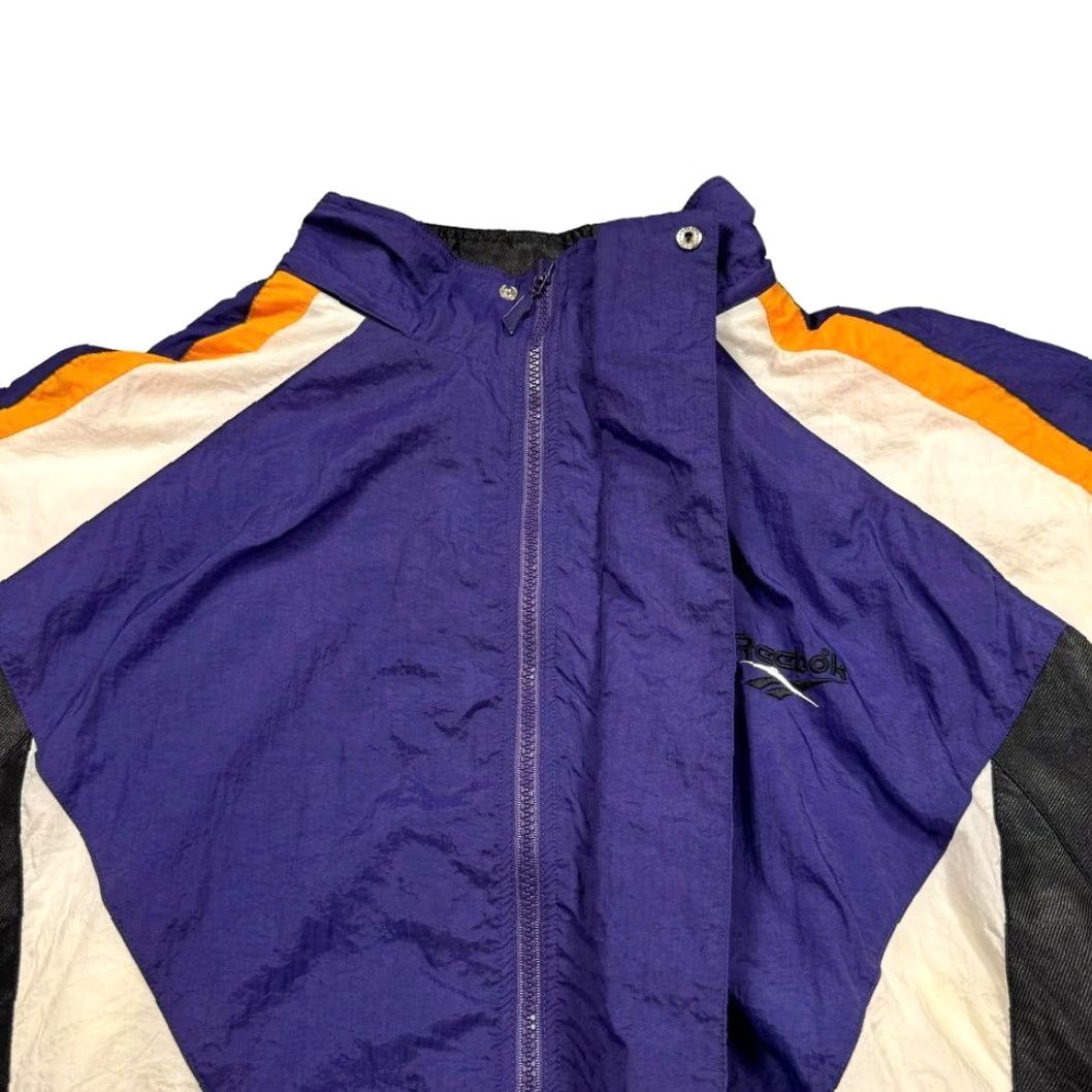 Reebok VINTAGE Reebok Windbreaker Jacket Men XL Purple 90s Phoenix Suns Full Zip Lined Track Nike? Size US XL / EU 56 / 4 - 5 Thumbnail