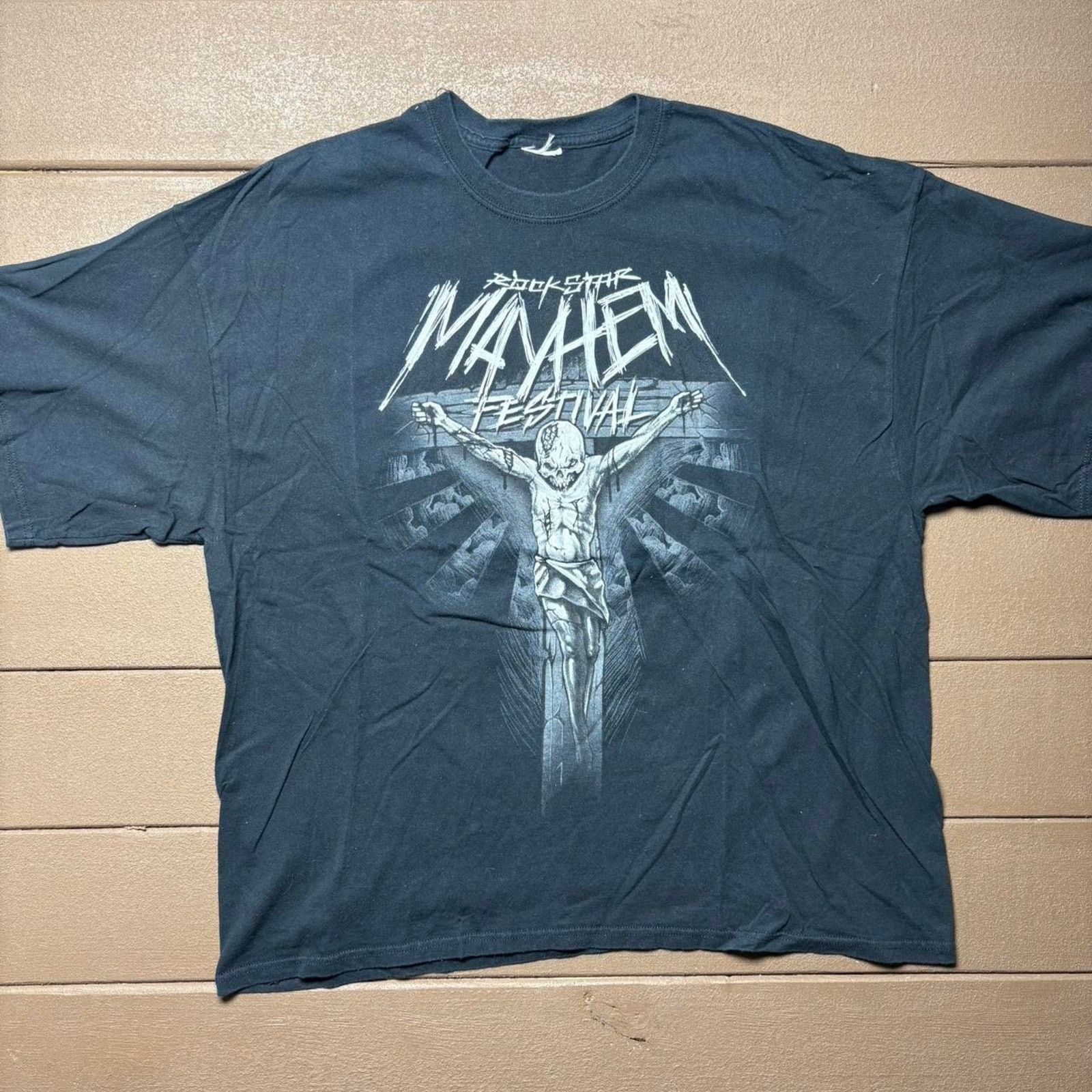 Tultex Black 2009 Rockstar Mayhem Festival Shirt Size US XXL / EU 58 / 5 - 1 Thumbnail
