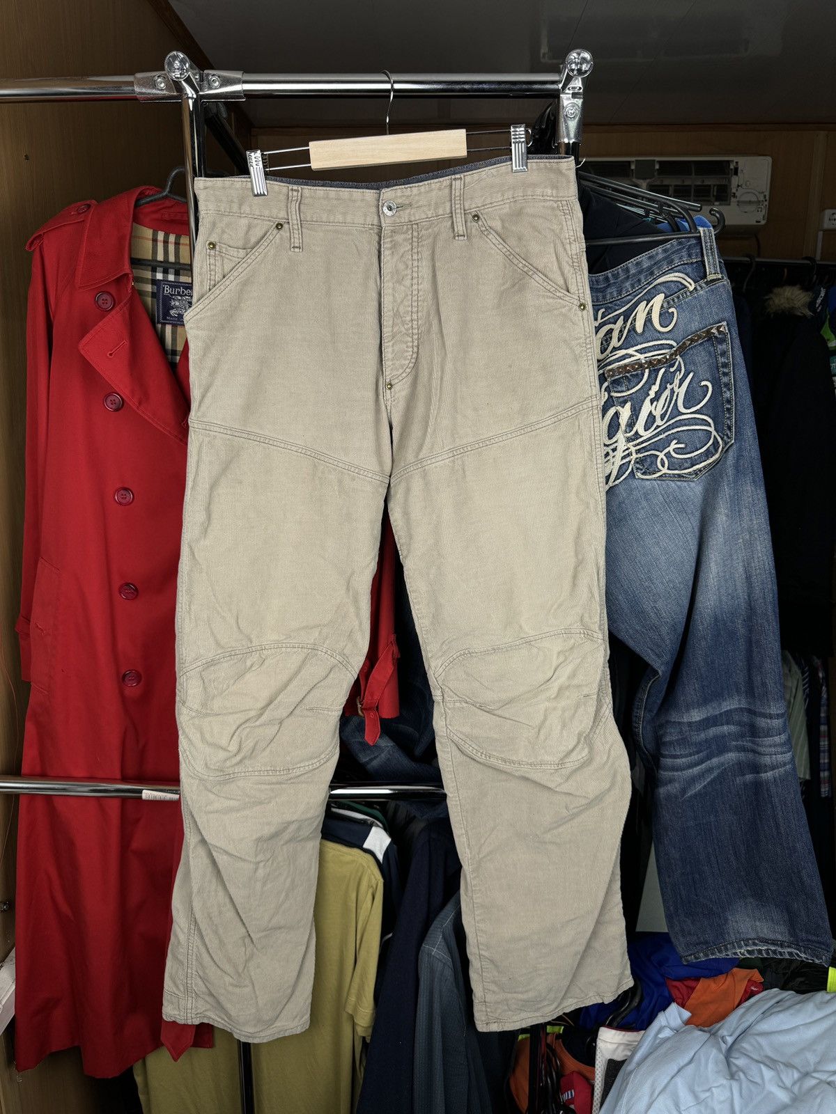 G-Star Mens Vintage G Star Raw corduroy pants velvet jeans denim Size US 34 / EU 50 - 1 Thumbnail