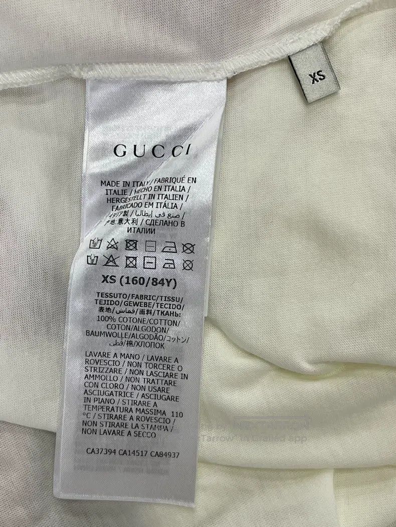 Gucci Gucci White and red letter logo short-sleeved T-shirt Size US XS / EU 42 / 0 - 5 Thumbnail