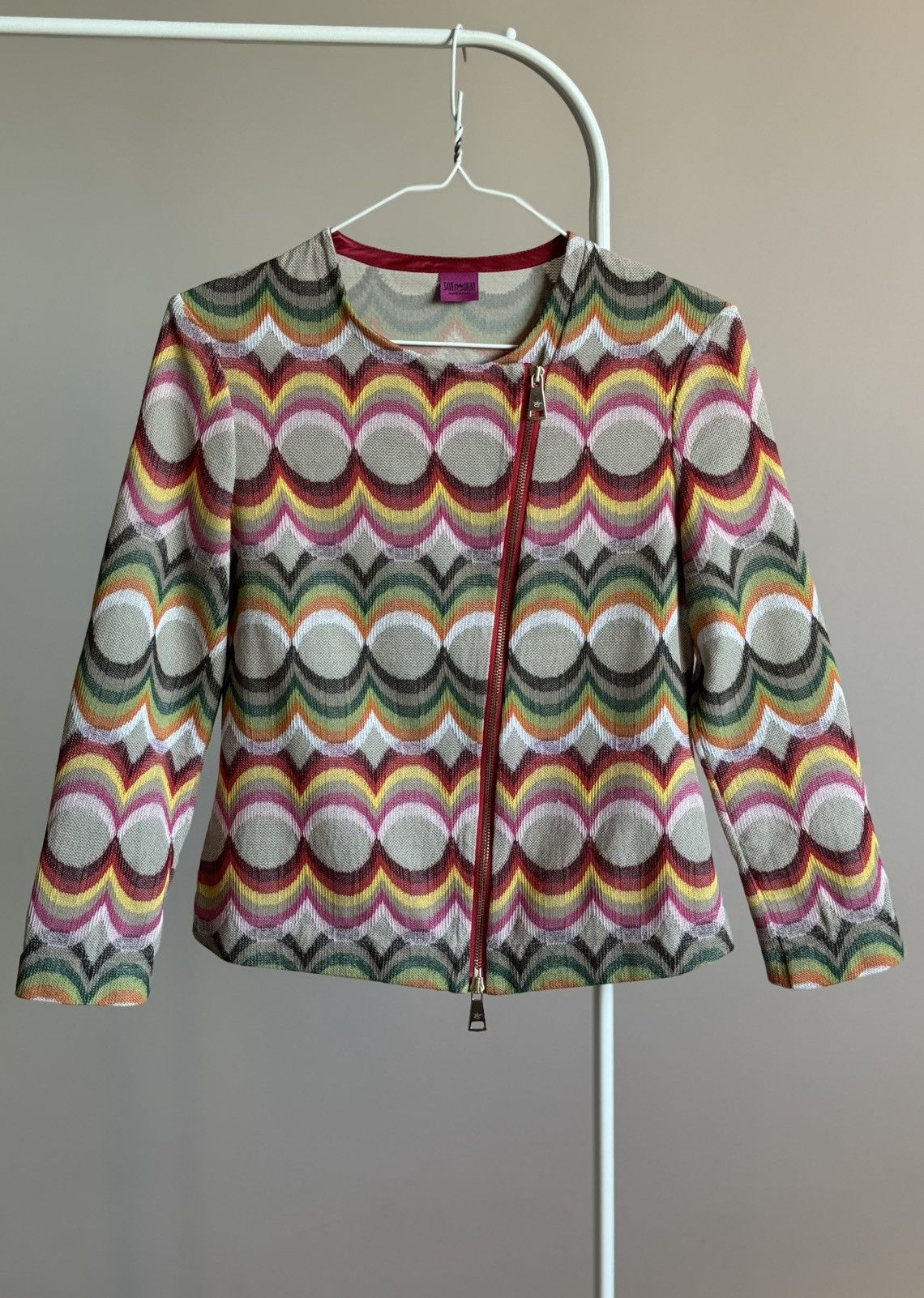 Other Save The Queen Multicolor Zip Coat Jacket Size S / US 4 / IT 40 - 1 Thumbnail