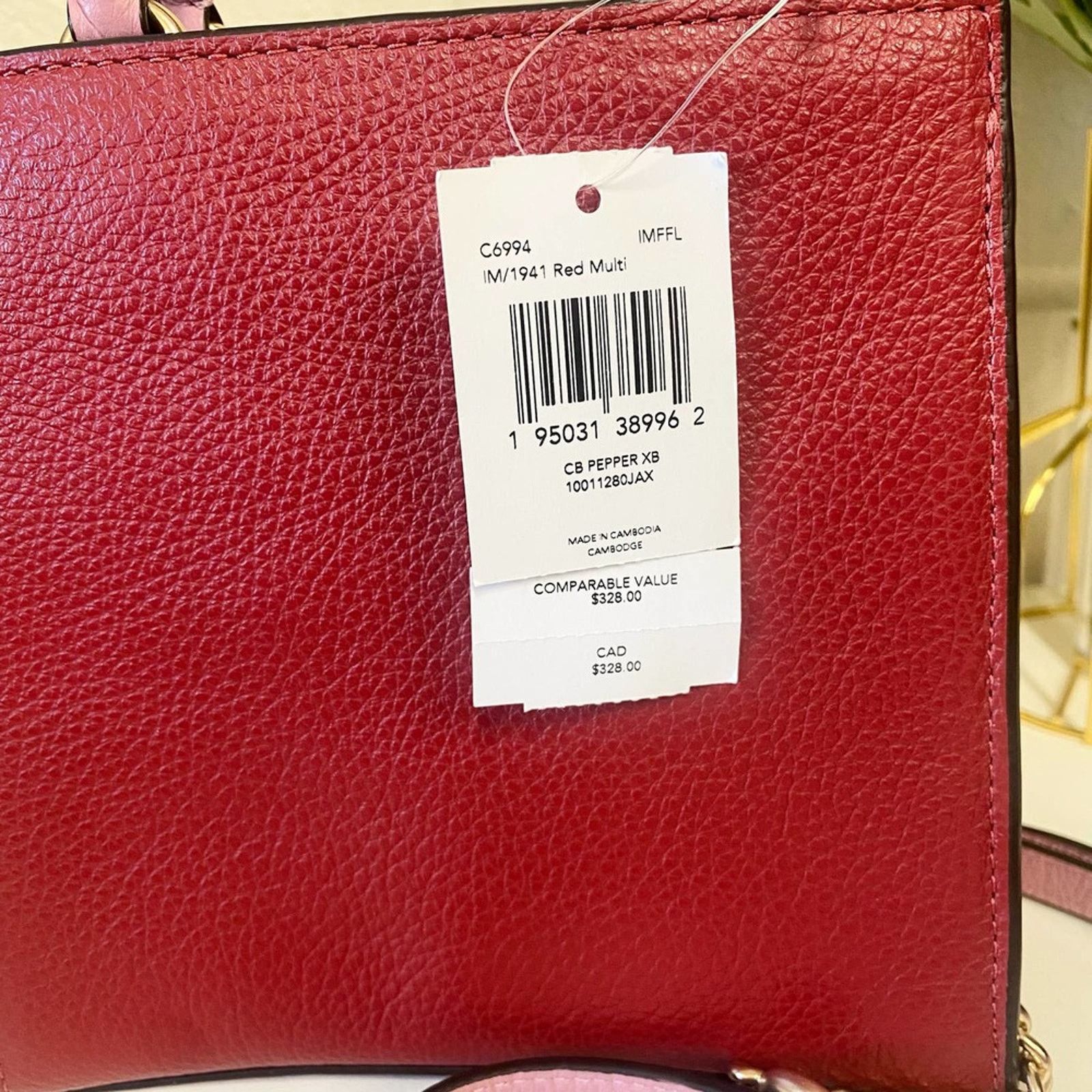 Coach COACH C6994 Mini Pepper Crossbody Bag In 1941 Red Multi Size ONE SIZE - 7 Thumbnail