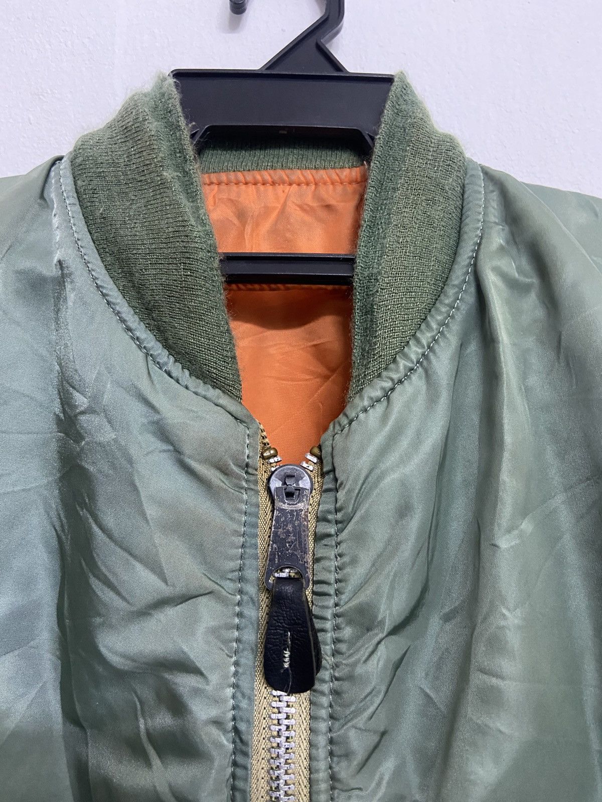 Alpha Industries Vintage 70s Alpha Industries MA1 Flight Bomber Jacket Size US M / EU 48-50 / 2 - 10 Thumbnail