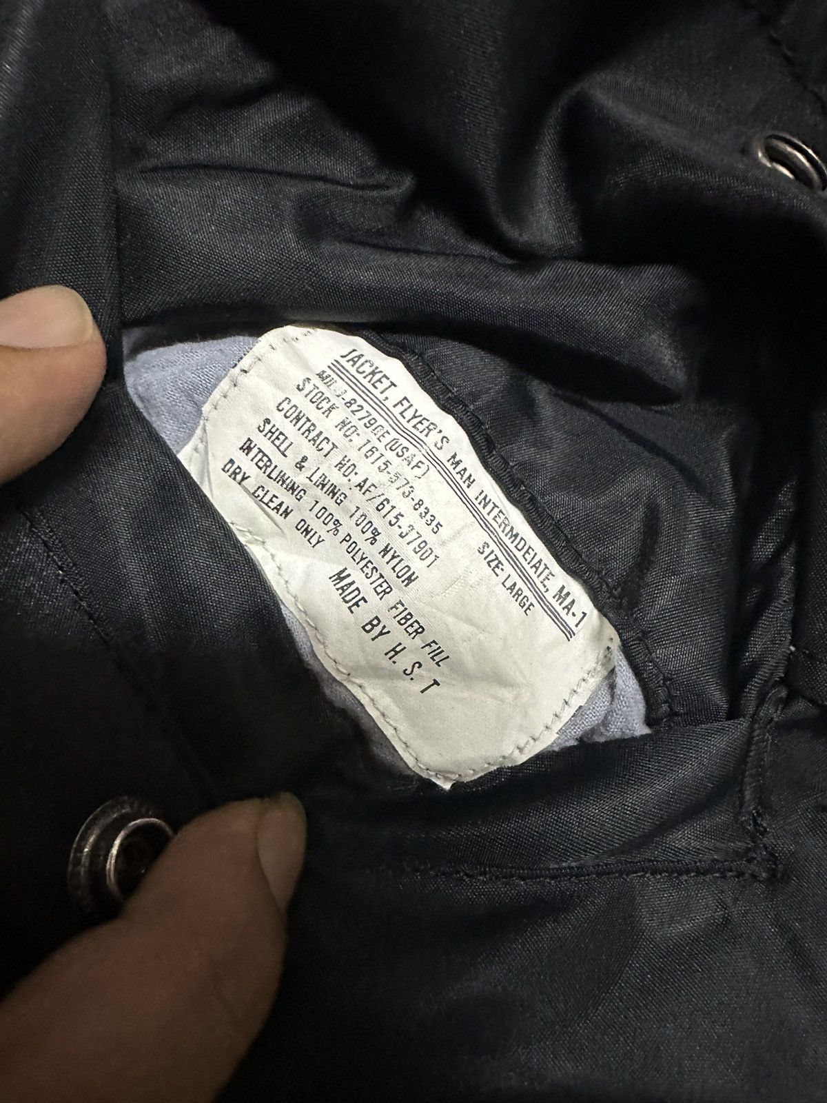 Alpha Industries Flight jacket MA1 USN embroidery by HSt Size US L / EU 52-54 / 3 - 4 Thumbnail