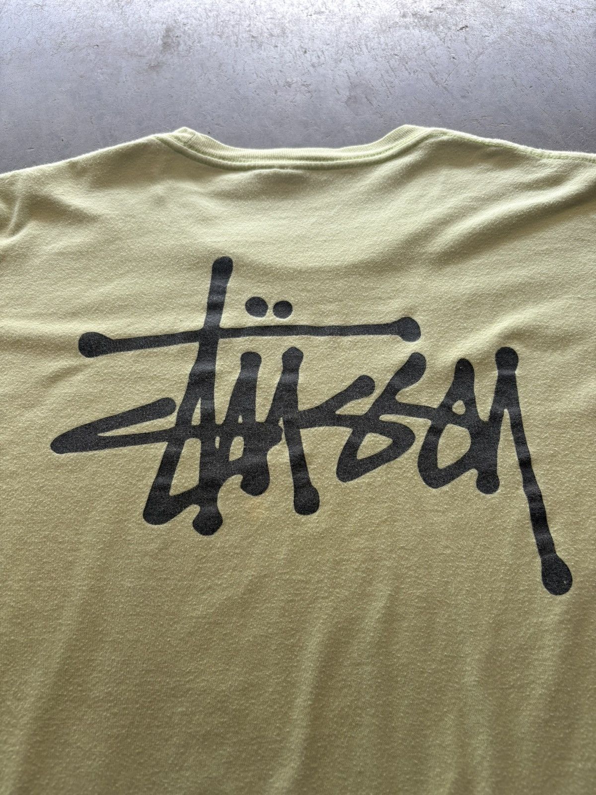 Stussy Lime Green Stussy Spellout Size US XL / EU 56 / 4 - 2 Thumbnail
