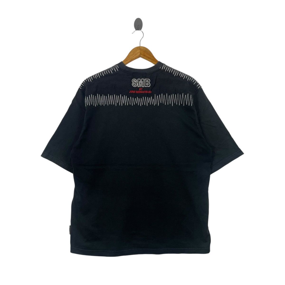 Japanese Brand SMB by June Bergstrand Embroid Patch Work Tshirt Size US L / EU 52-54 / 3 - 5 Thumbnail