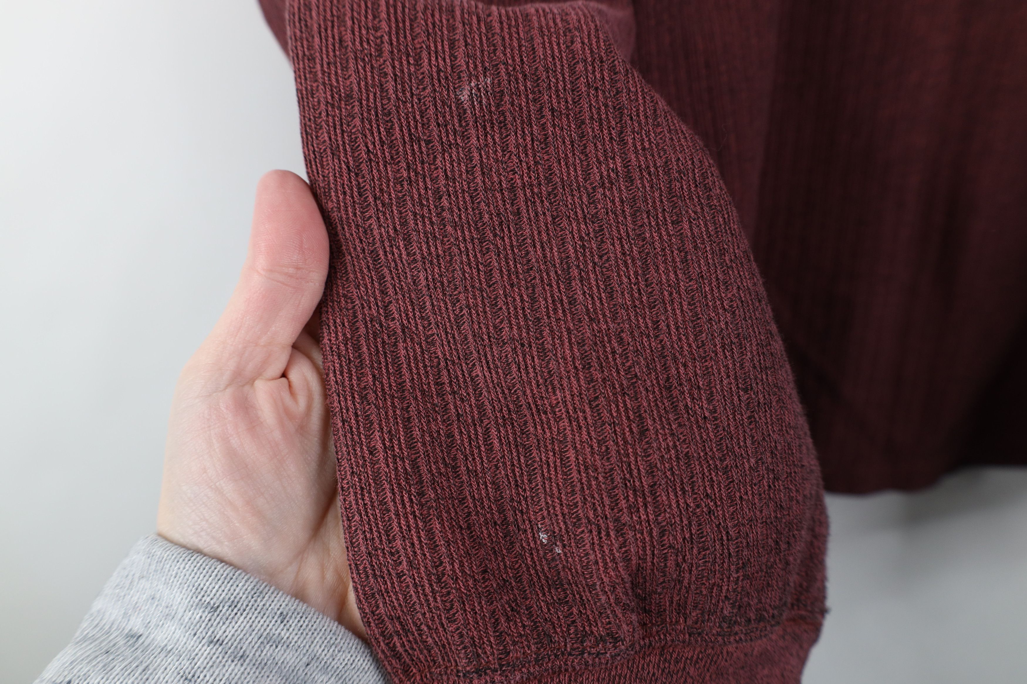 Vintage Vintage 90s Streetwear Heavy Knit Long Sleeve Henley T-Shirt Size US L / EU 52-54 / 3 - 7 Thumbnail