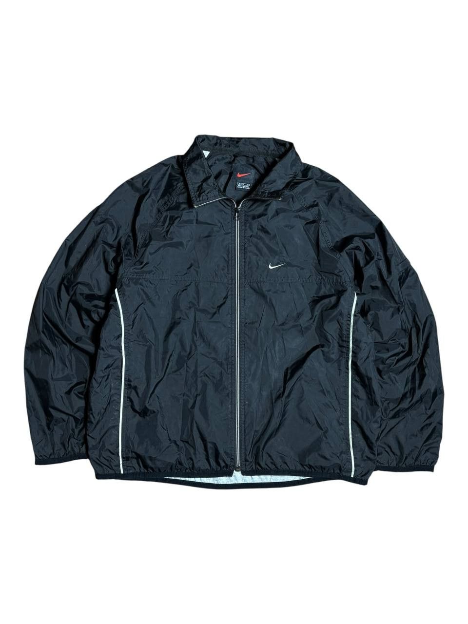 Nike Vintage 90's Nike Boxy Nylon Lined Jacket Size US L / EU 52-54 / 3 - 1 Thumbnail