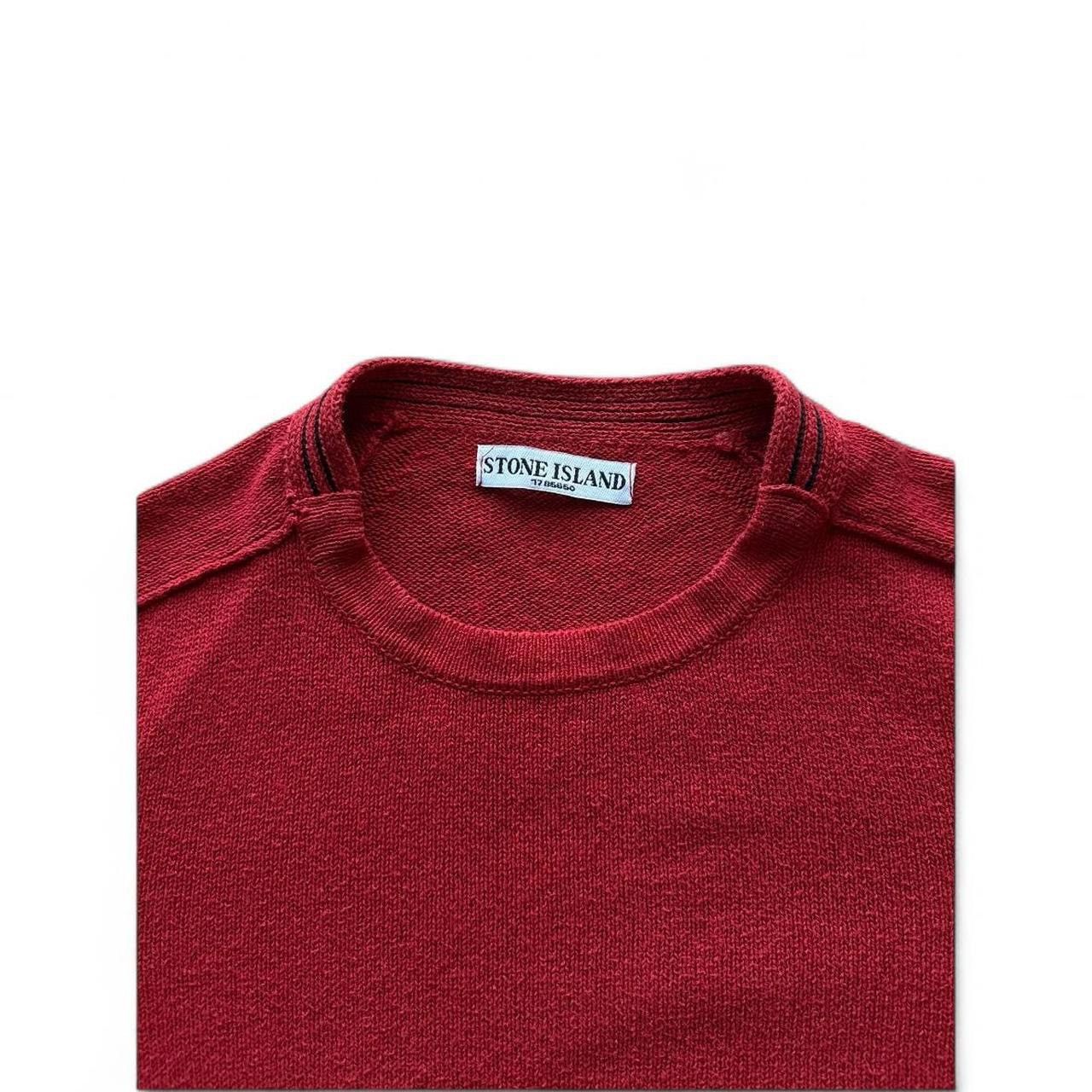Stone Island Stone island red classic knit sweater Size US M / EU 48-50 / 2 - 4 Thumbnail