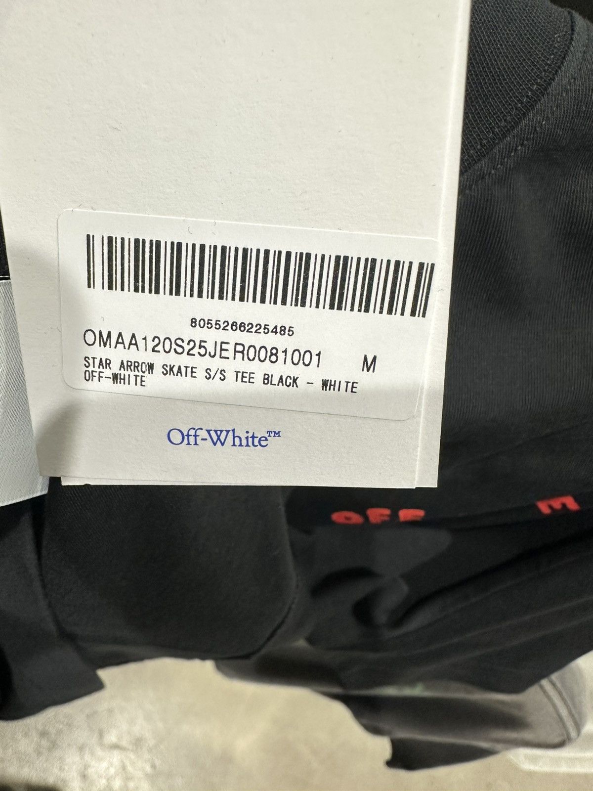 Off-White OFF-WHITE - Star Arrow Skate T-Shirt Black White Size US M / EU 48-50 / 2 - 4 Thumbnail
