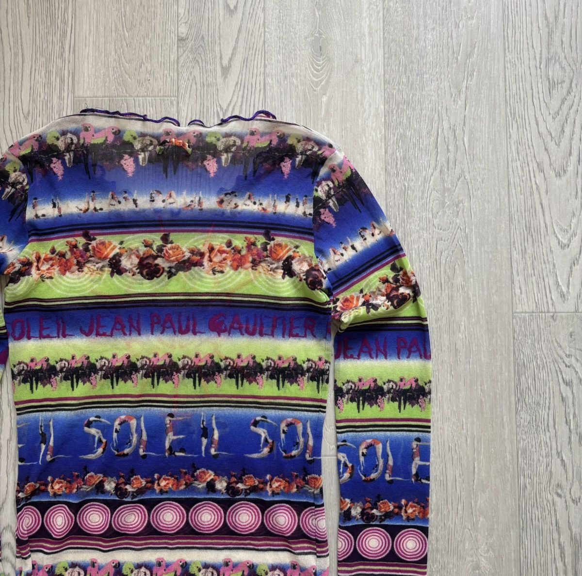 Jean Paul Gaultier × Vintage Archive Jean Paul Gaultier Soleil Printed Mesh Top Size S / US 4 / IT 40 - 9 Thumbnail