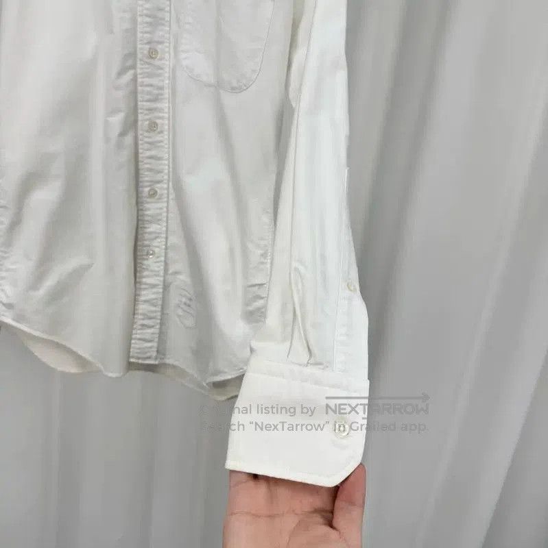 Other Thom Browne White Striped Long Sleeve Shirt . Size US M / EU 48-50 / 2 - 4 Thumbnail