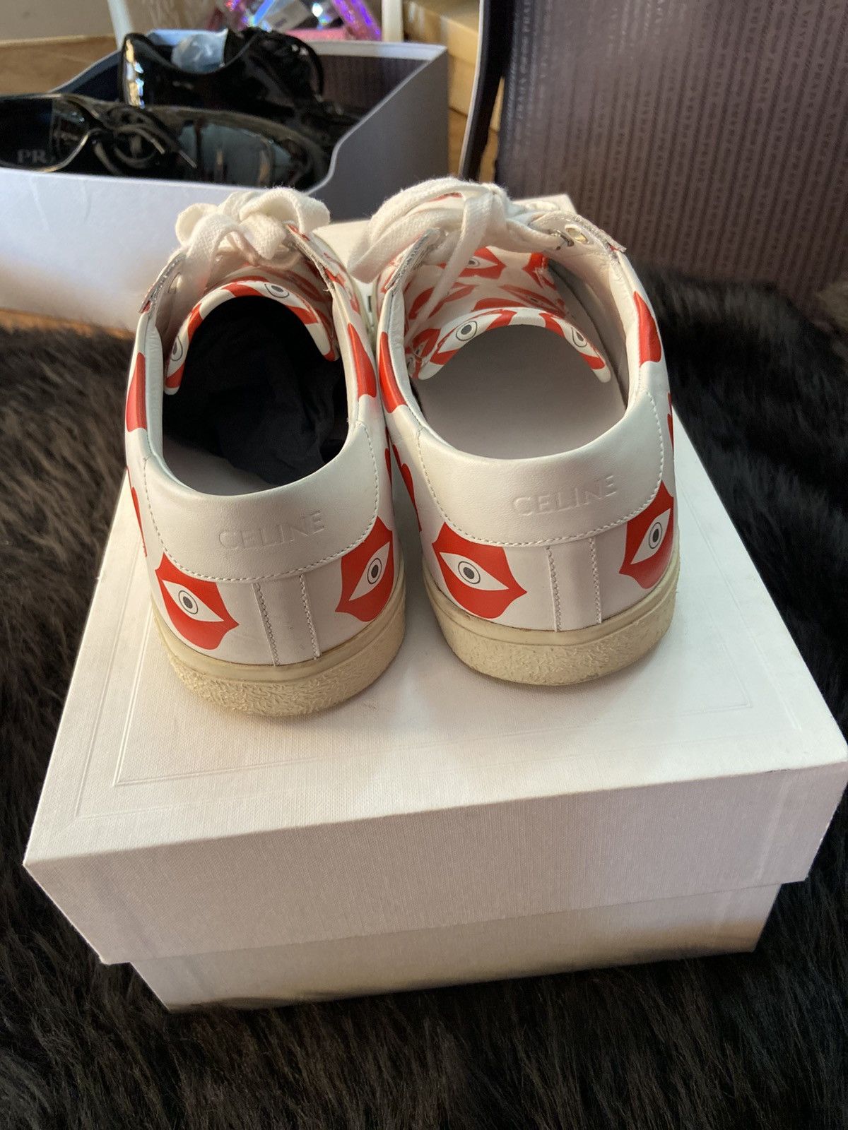 Celine Celine leather white Size US 7 / IT 37 - 6 Thumbnail