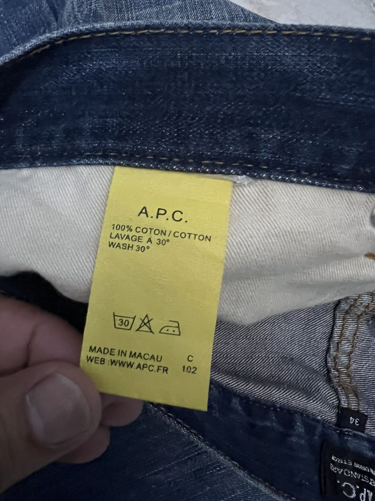 A.P.C. Vintage A.P.C Clawmark Selvedge Distressed Denim Jean Size US 34 / EU 50 - 15 Thumbnail