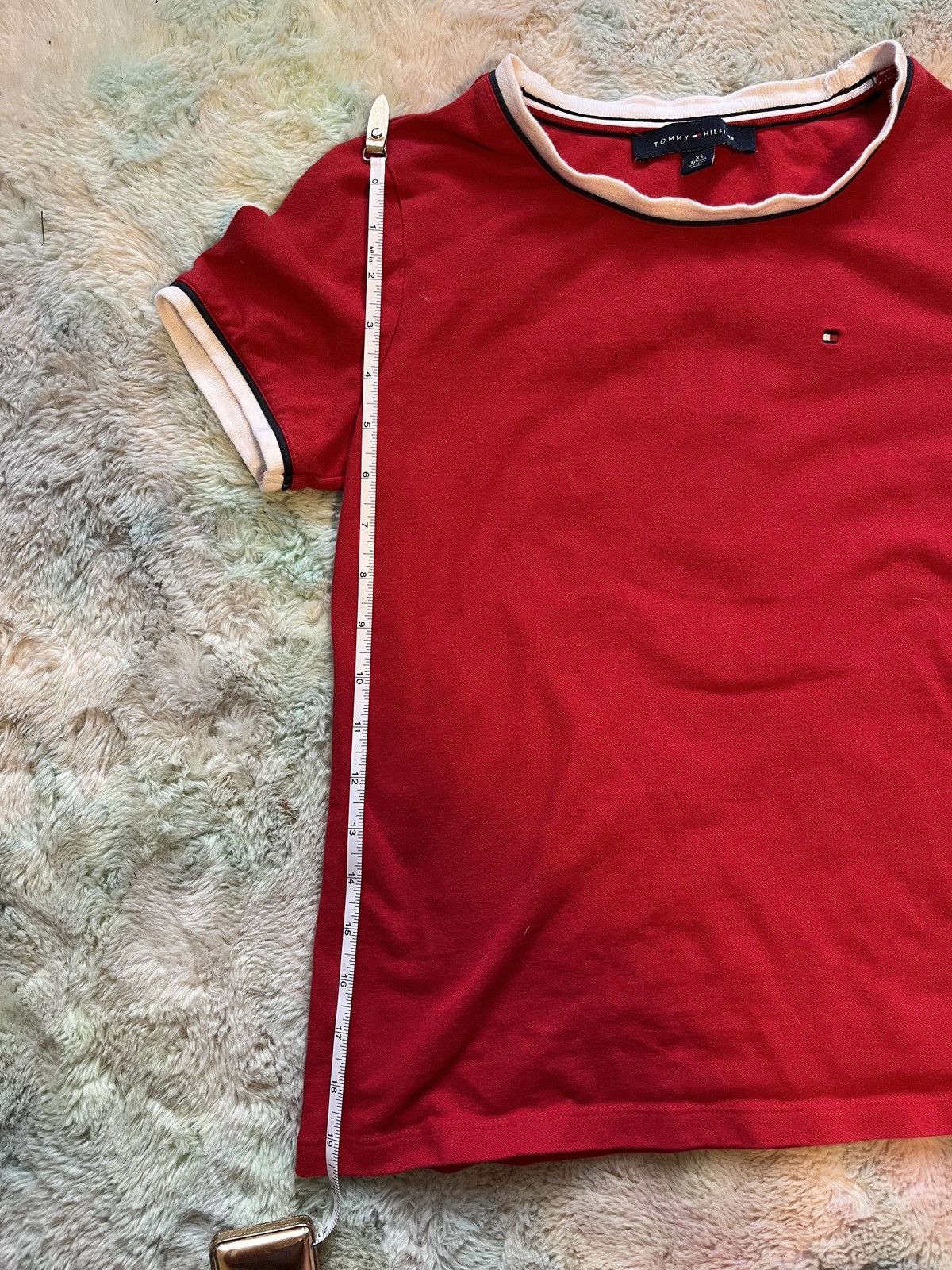 Tommy Hilfiger Tommy Hilfiger Red Ringer Tee Size XS / US 0-2 / IT 36-38 - 3 Thumbnail