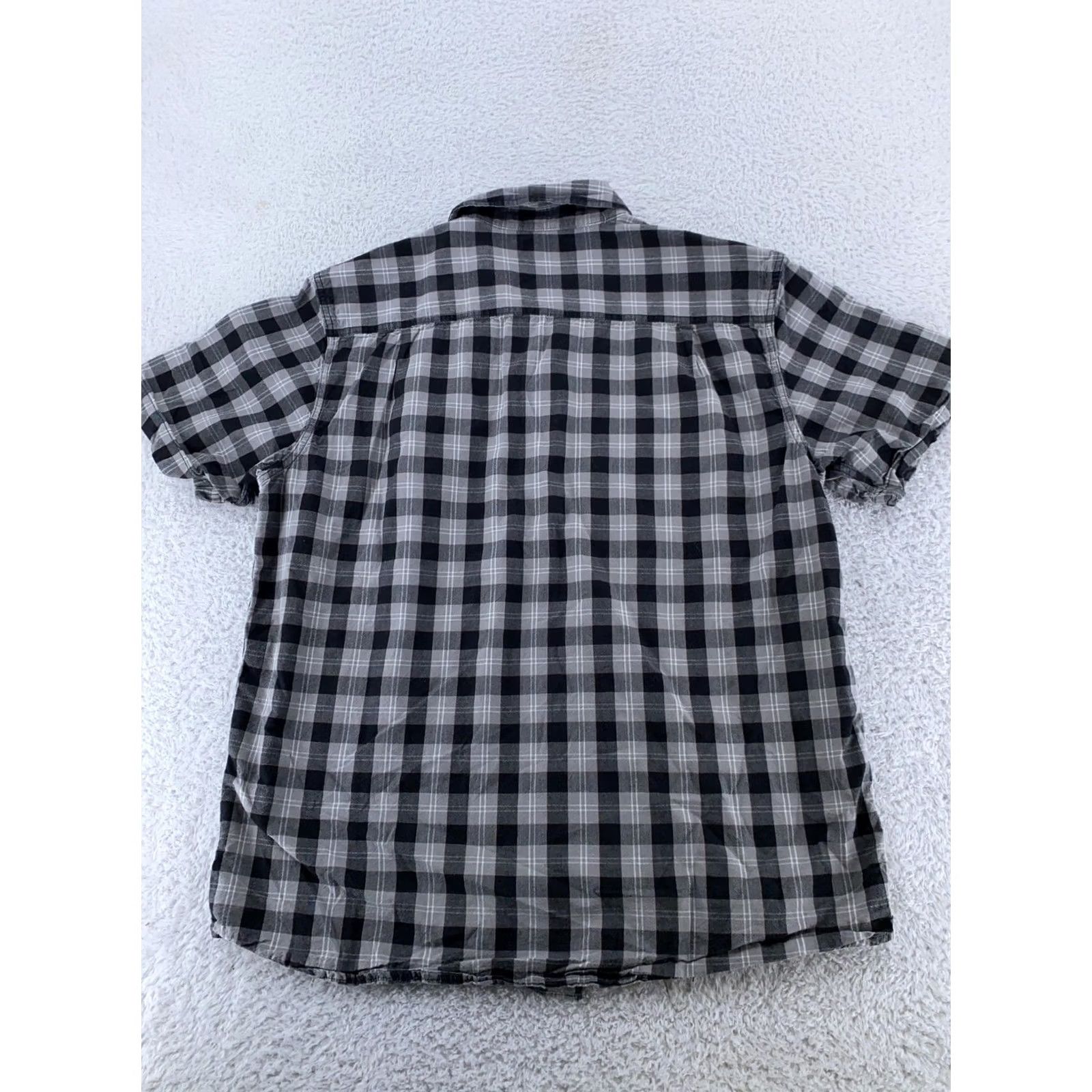 Carhartt Carhartt Plaid Button-Down Shirt Mens Large Gray Short Sleeve Workwear Size US L / EU 52-54 / 3 - 4 Thumbnail