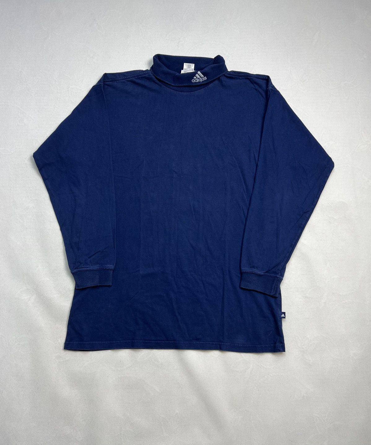 Adidas × Vintage Turtleneck Longsleeve Adidas vintage 90’s navy Size US XL / EU 56 / 4 - 1 Thumbnail