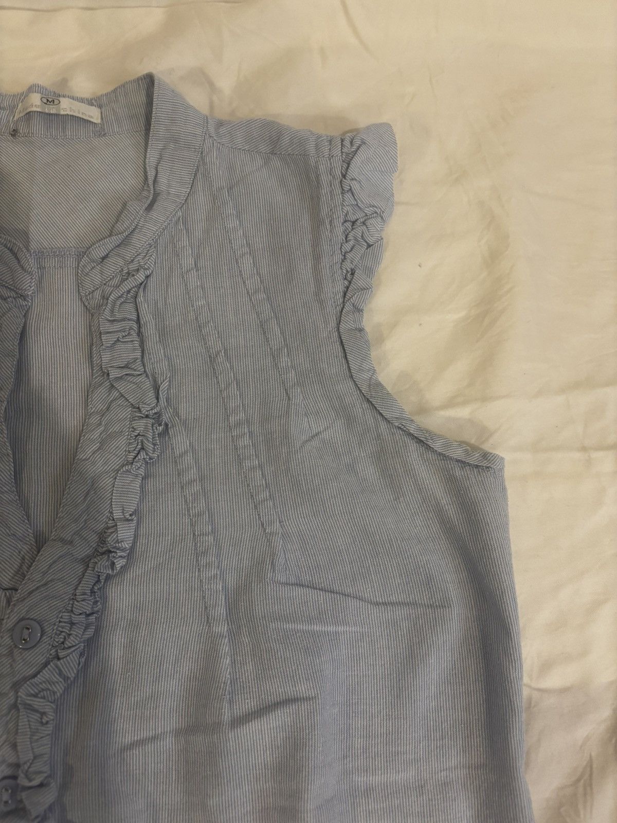 Other Blue sleeveless blouse.kw511 Size M / US 6-8 / IT 42-44 - 5 Thumbnail
