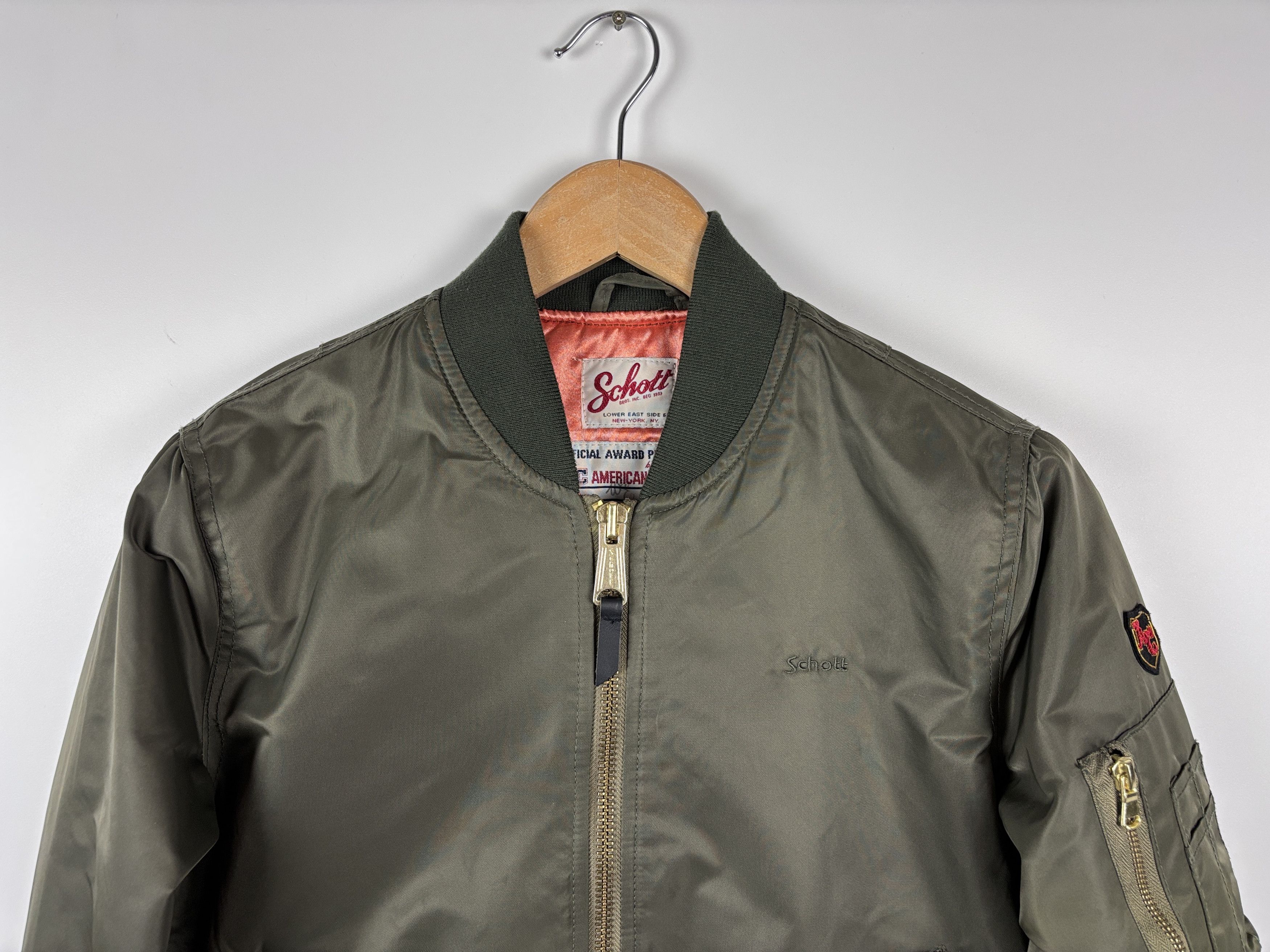 Schott Schott NYC x American College MA-1 Bomber Jacket Womens L Size L / US 10 / IT 46 - 2 Thumbnail