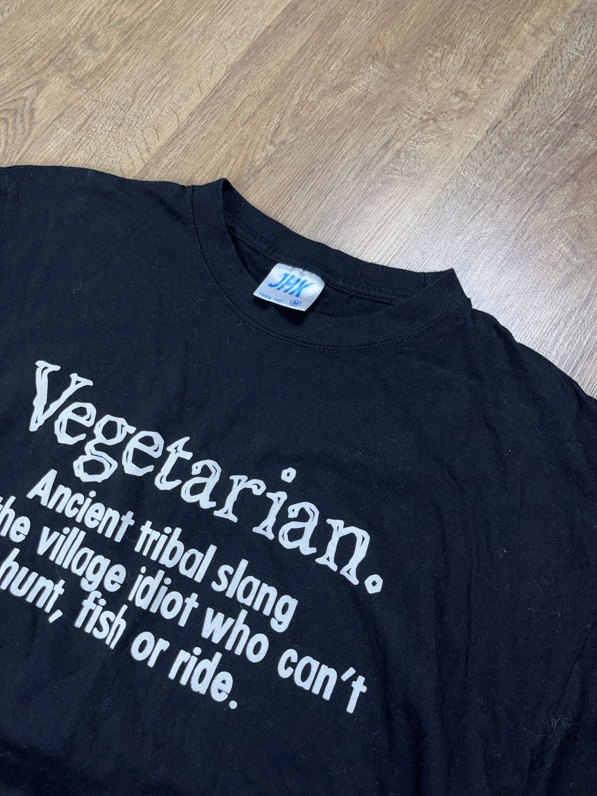 Vintage ➕y2k vegetarian funny graphic adult humor t-shirt streetwear Size US M / EU 48-50 / 2 - 2 Thumbnail
