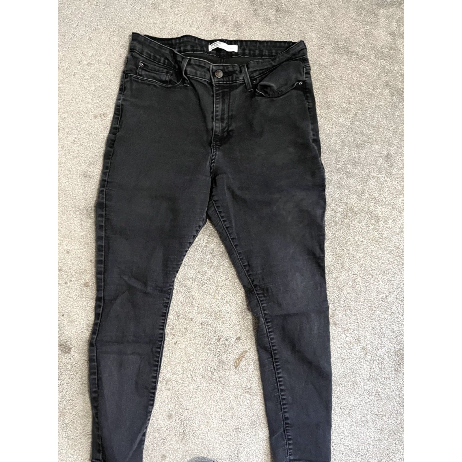 Levi's Levi's Signature Jeans Women’s 14S Mid Rise Skinny 32x28 Black Denim 5-Pocket Design Regular Fit Jeans Mens? Size 36" / US 14 / IT 50 - 3 Thumbnail