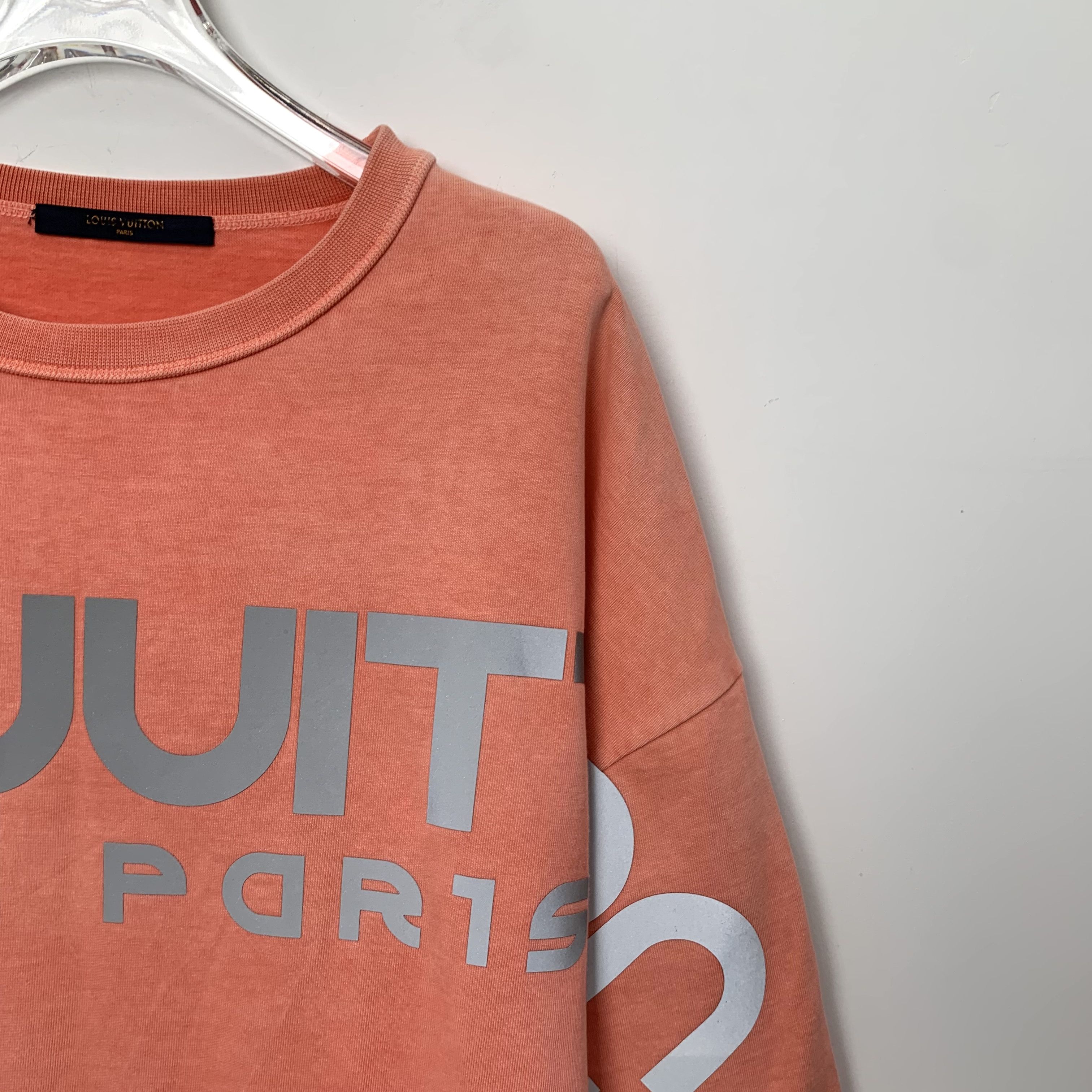Louis Vuitton Louis Vuitton Tee – Orange Logo Cotton (Size XS) Size XS / US 0-2 / IT 36-38 - 6 Thumbnail