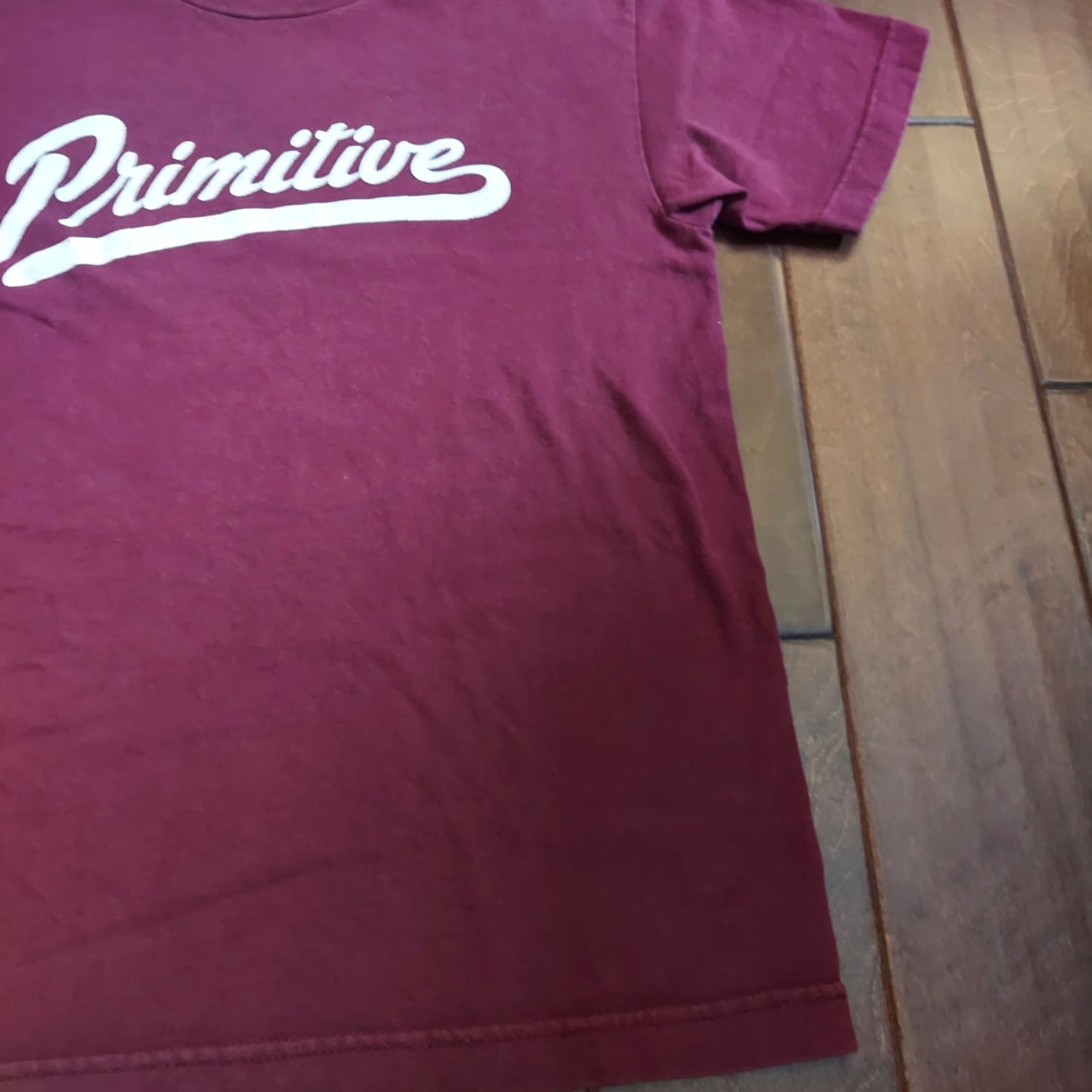 Primitive Primitive CALDWELL TEE Burgundy White Screenprint Men's T-shirt S - 100% Cotton, Crew Neck, Short Sleeve, Logo Brand, Regular Fit, Mexico Size US S / EU 44-46 / 1 - 3 Thumbnail