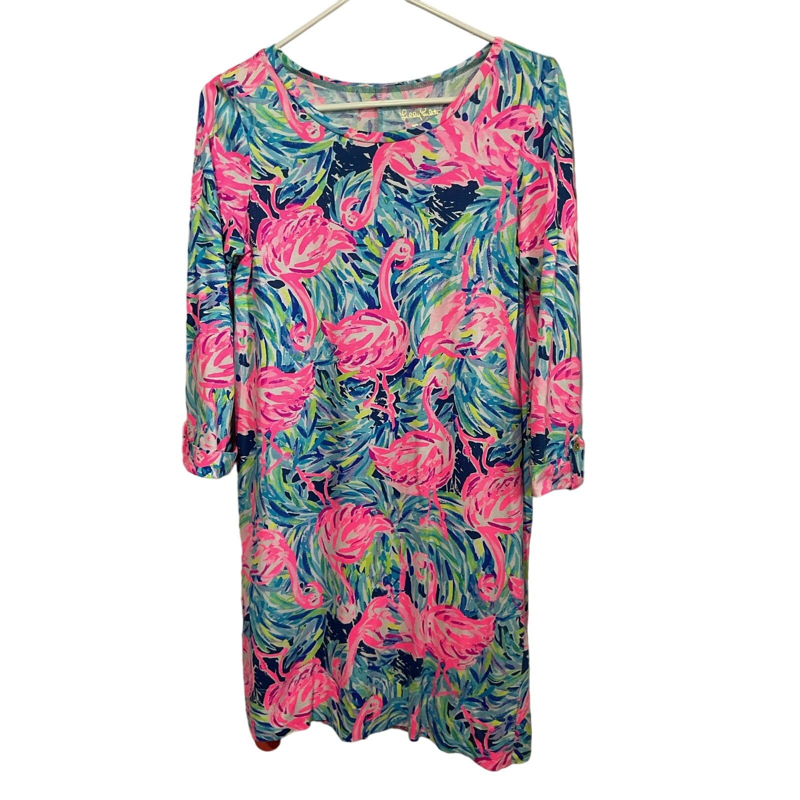 image of Lilly Pulitzer Lily Pulitzer Dress Size Small Multi Color Pima Cotton in Pink, Women's