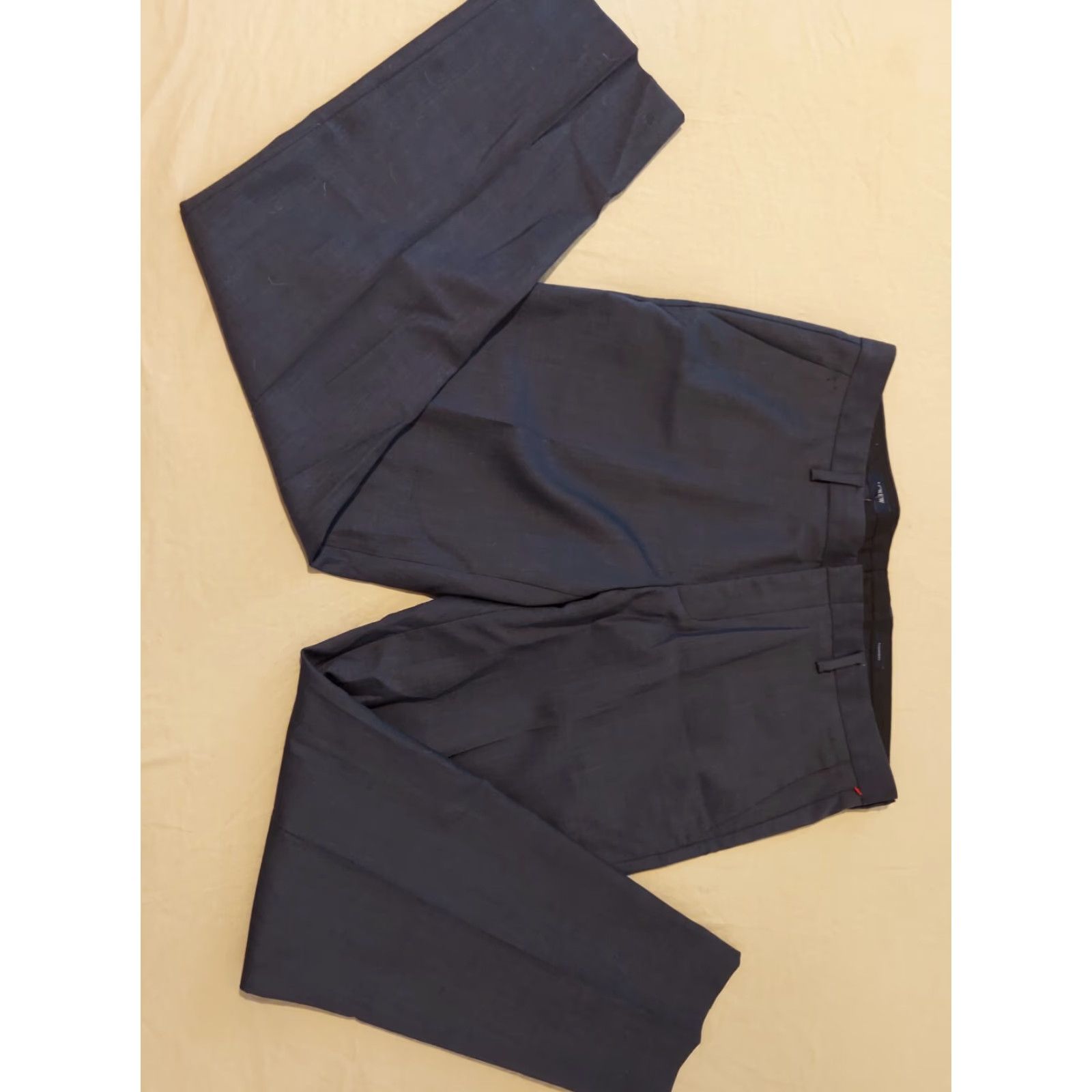 J.Crew Mens J. Crew Wool Dress Pants 34x32 Navy Blue Slacks Khaki Trousers Dress Pants Mens Blue 90s style Size US 34 / EU 50 - 3 Thumbnail
