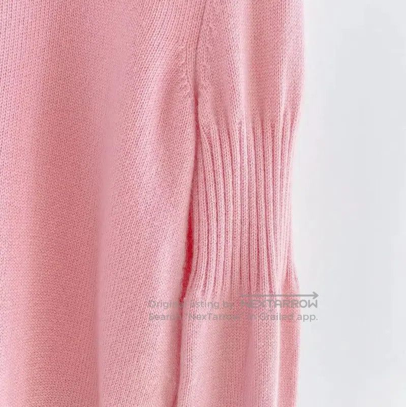 Fendi FENDI Pink Cashmere Knit Long Sleeve Sweater . Size M / US 6-8 / IT 42-44 - 4 Thumbnail