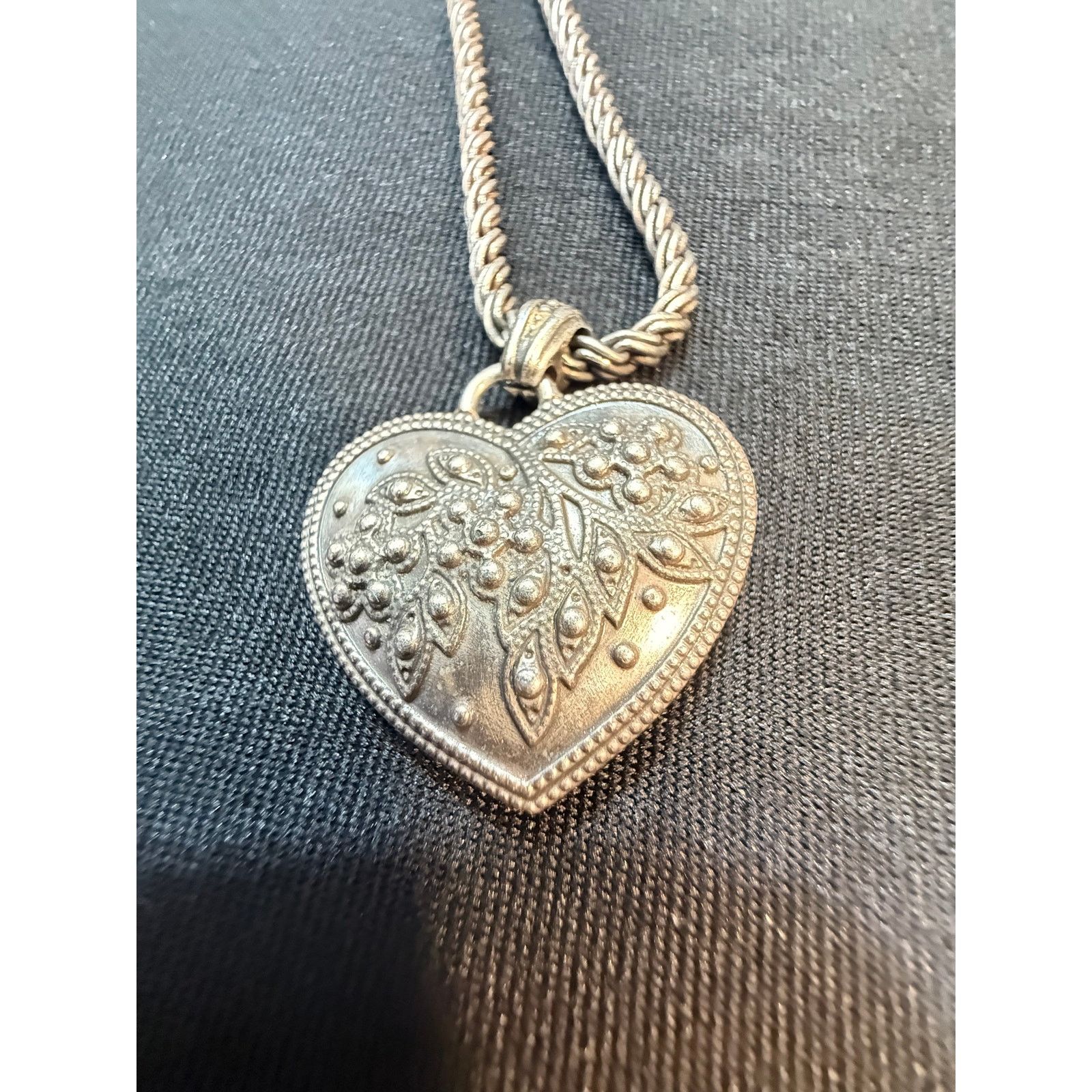 Brighton Vintage Brighton Red Enamel Heart Necklace Silver Tone Size ONE SIZE - 5 Thumbnail