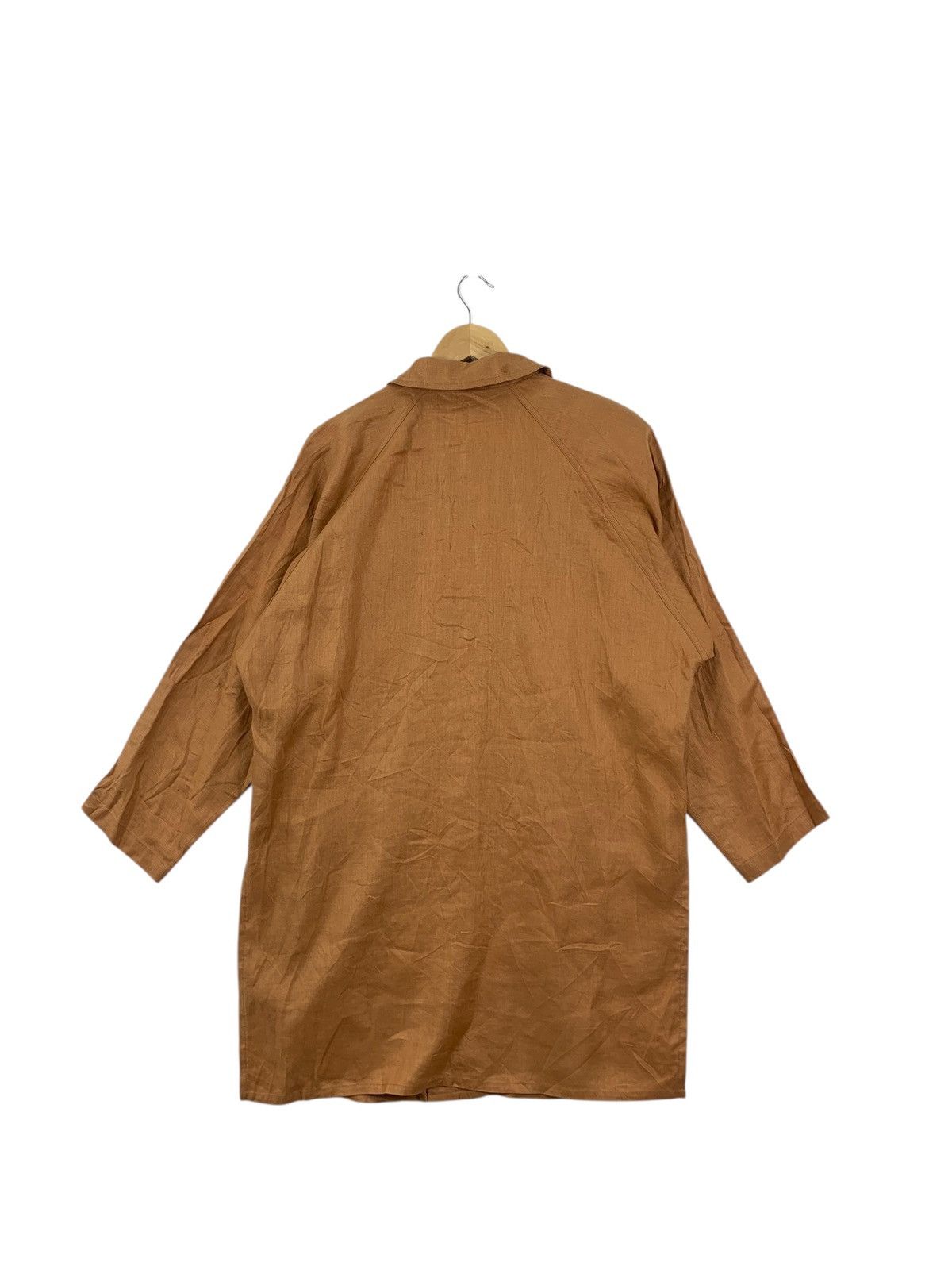 Nina Ricci Vintage NINA RICCI PARIS Minimalist Design Trench Coat Size L / US 10 / IT 46 - 6 Thumbnail