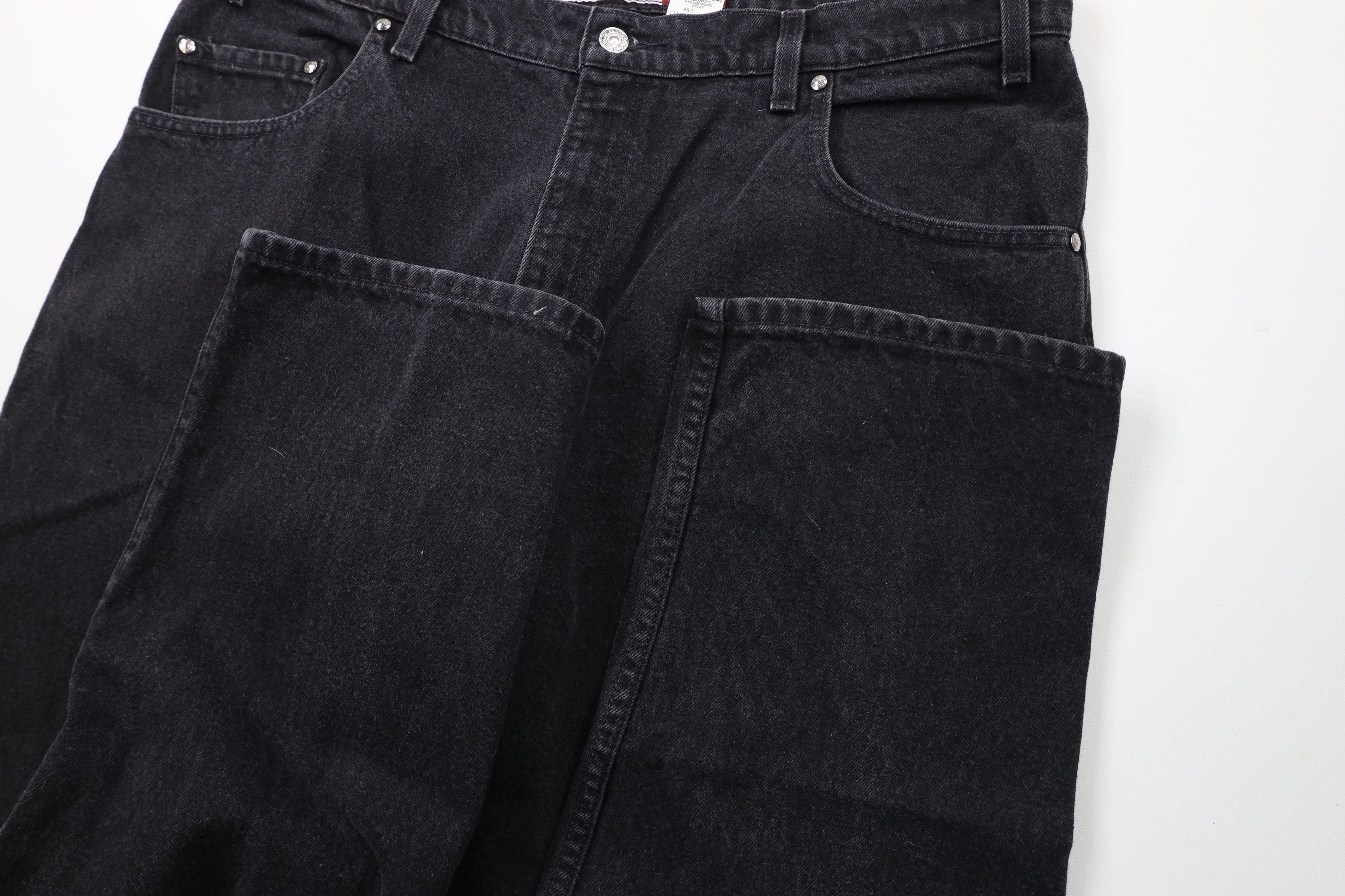 Levi's × Vintage Vintage 90s Levis 545 Loose Fit Denim Jeans Black Cotton Size US 38 / EU 54 - 5 Thumbnail