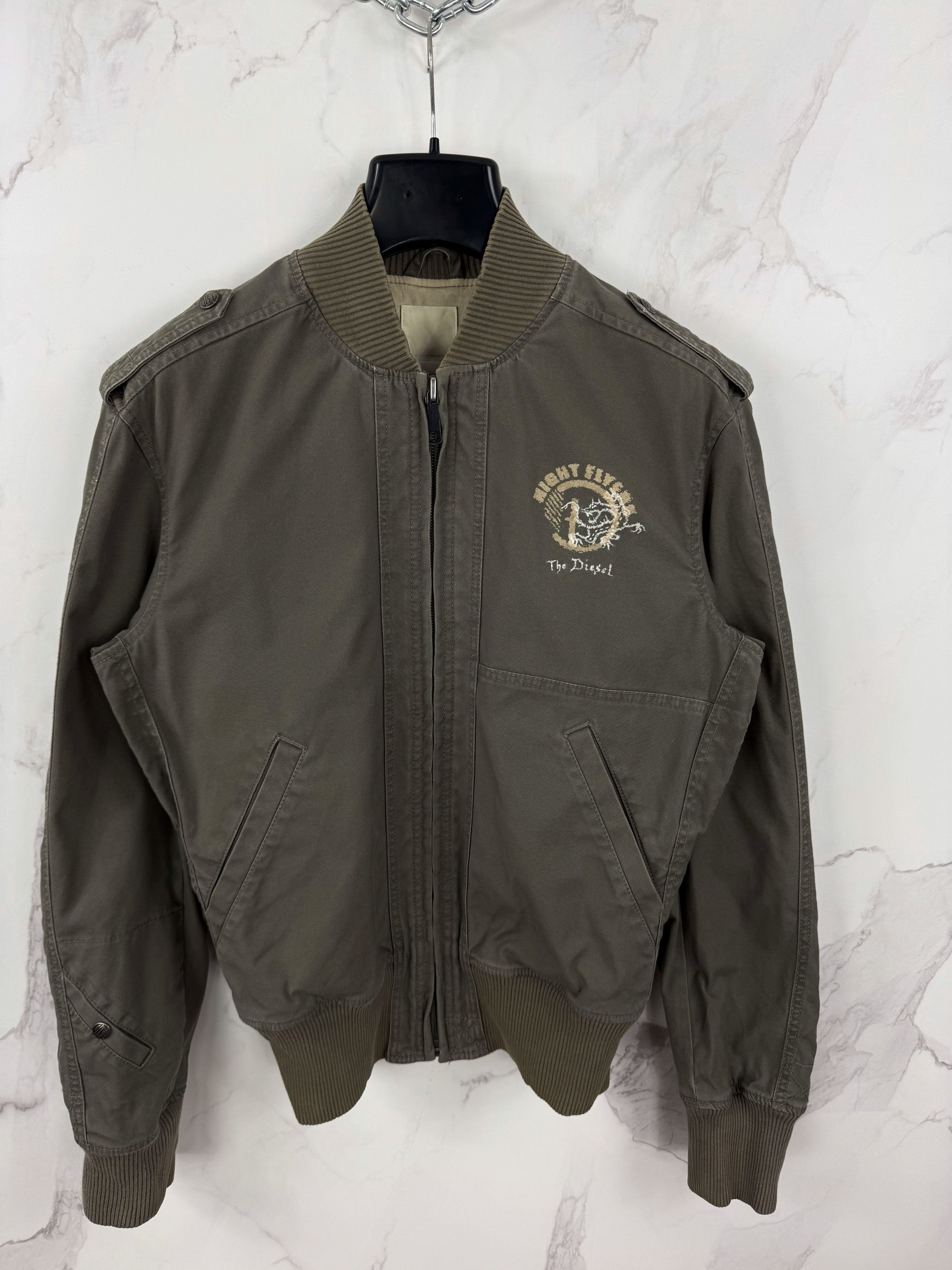 Diesel Diesel Night Flyers Bomber Flight Jacket Canvas Flak Size L Size US L / EU 52-54 / 3 - 2 Thumbnail