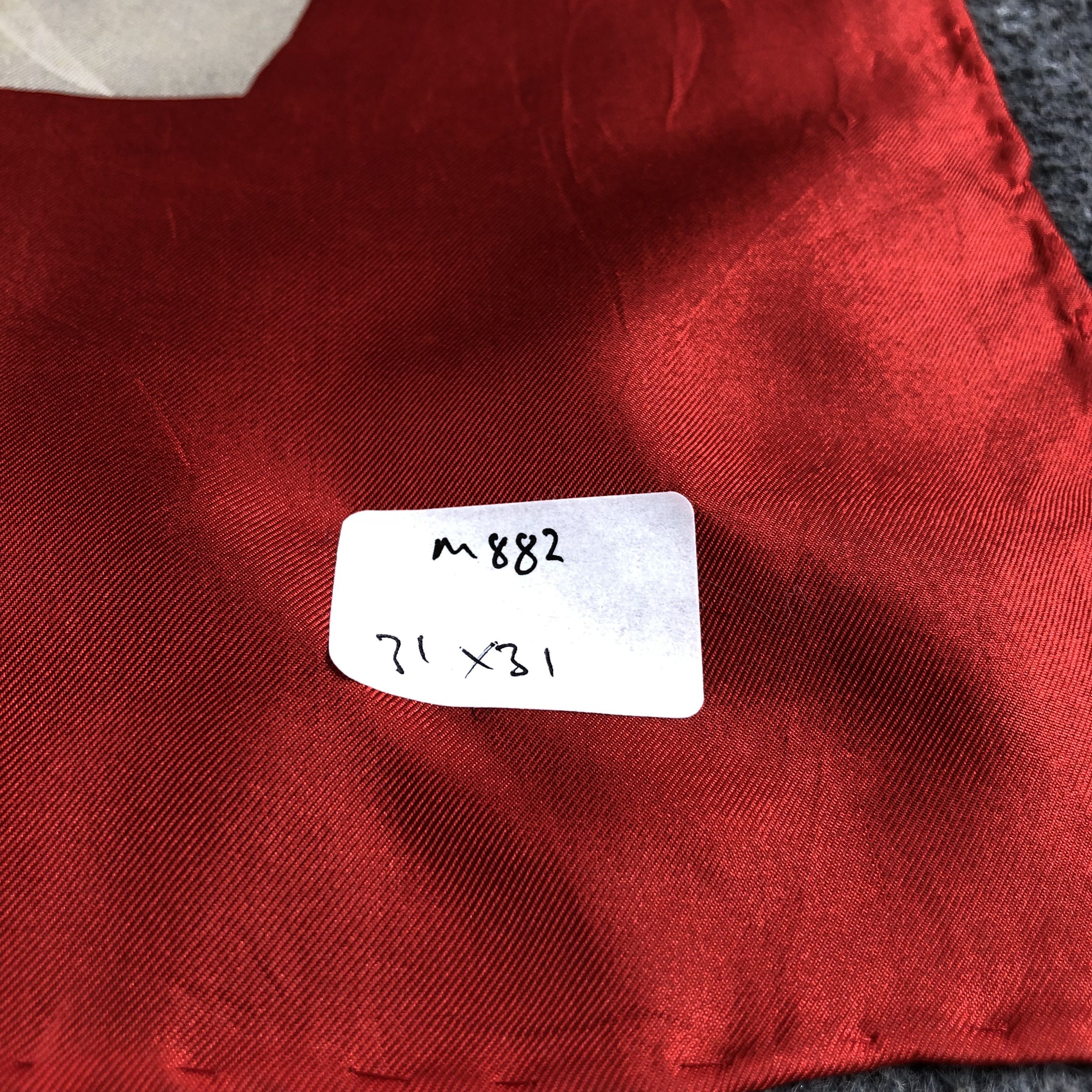Vintage Vintage Abstract Hand Rolled Silk Scarf M882 Size ONE SIZE - 9 Thumbnail
