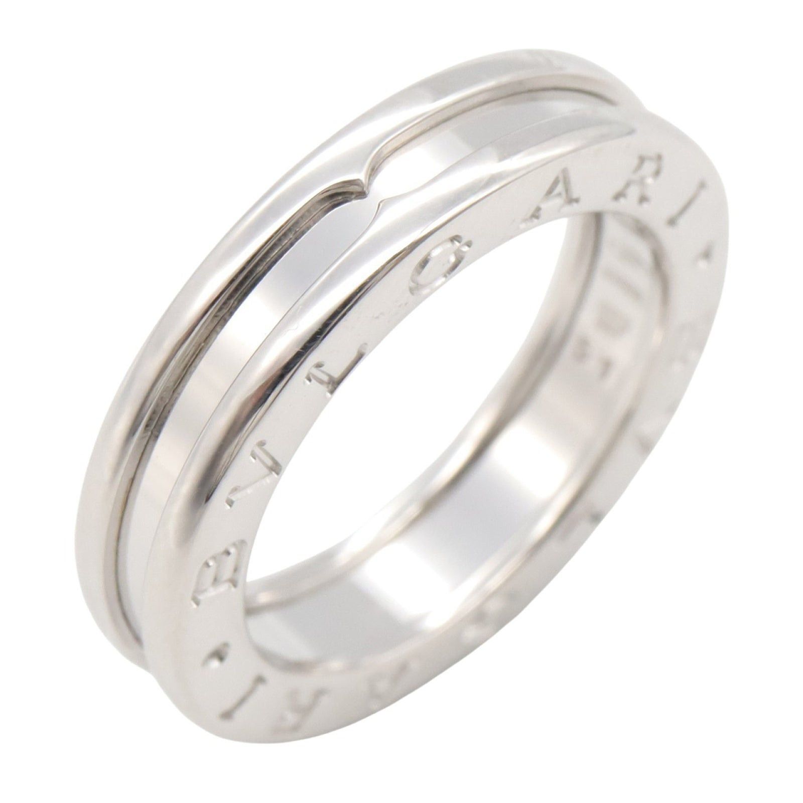 Bvlgari Bvlgari B Zero One Ring 1Belt K18Wg (White Gold) Silver Size ONE SIZE - 1 Thumbnail