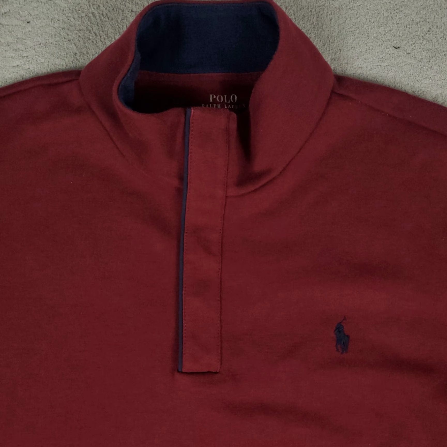 Ralph Lauren VINTAGE Ralph Lauren Sweater Pullover Mens 2XL Red Pony 1/4 Zip Classic Knit Shirt Size US XXL / EU 58 / 5 - 2 Thumbnail