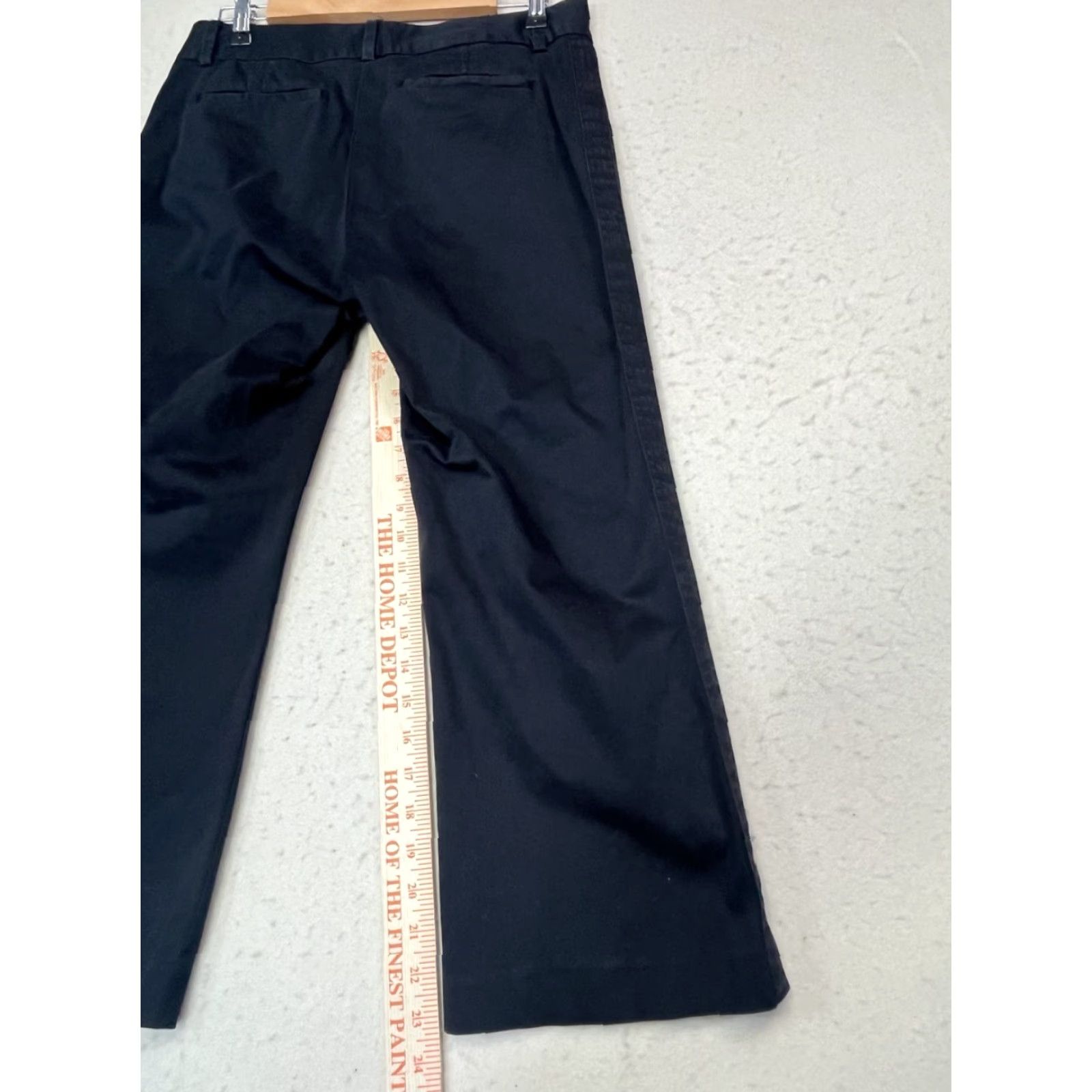 Banana Republic Banana Republic Women Pants Trousers Black Nylon Blend Straight Wide Leg Size 8 Size 30" / US 8 / IT 44 - 5 Thumbnail