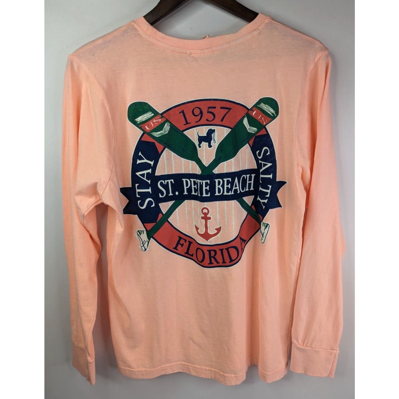 Vintage VINTAGE U.S. St. Pete Beach Florida Vacation Long Sleeve T-Shirt Trip Souvenir Men S Pink Cotton Inktastic Shirt Size US S / EU 44-46 / 1 - 2 Thumbnail