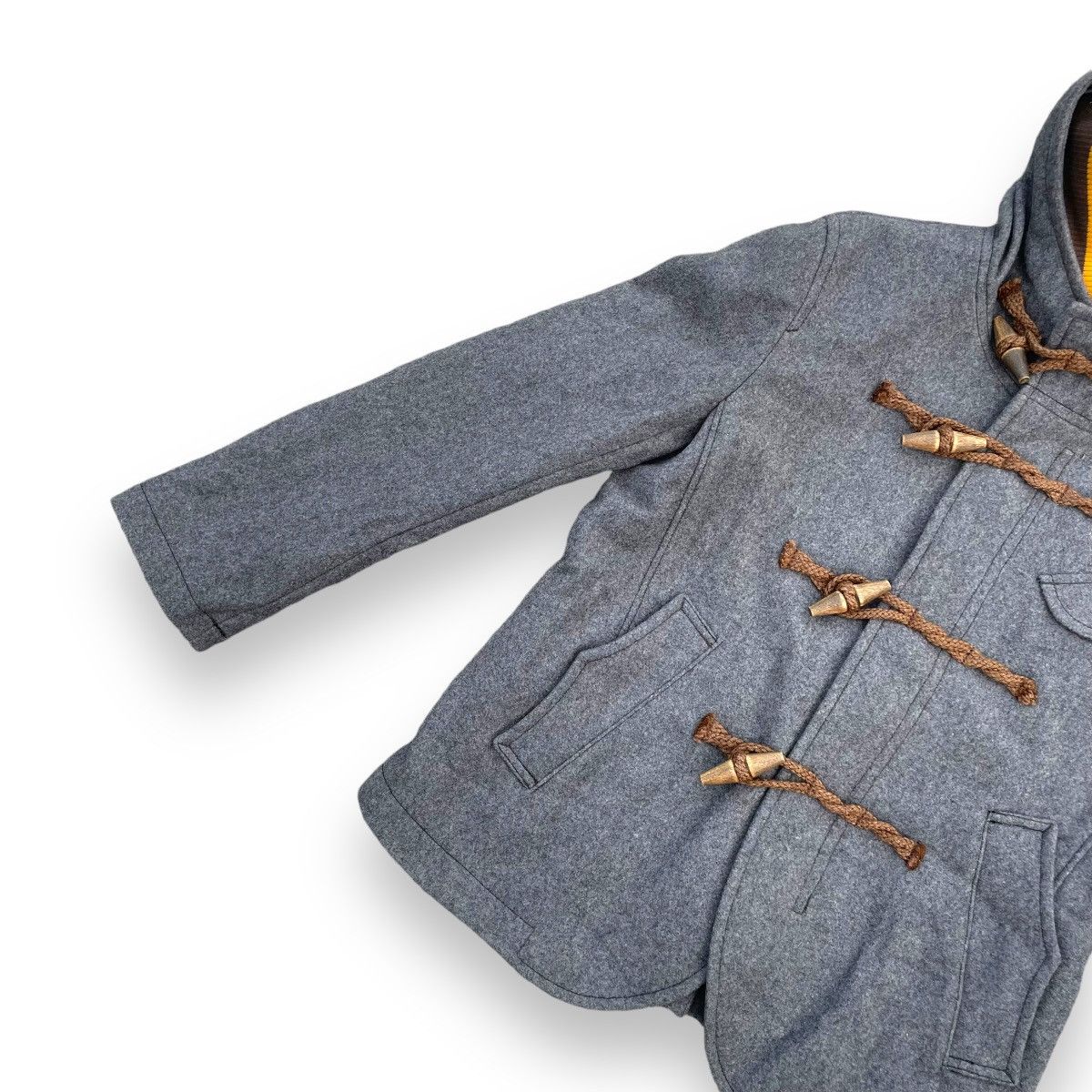 Issey Miyake 🇯🇵 FRAPBOIS FULL ZIP HOODIE WOOL DUFFLE JACKET Size US M / EU 48-50 / 2 - 6 Thumbnail