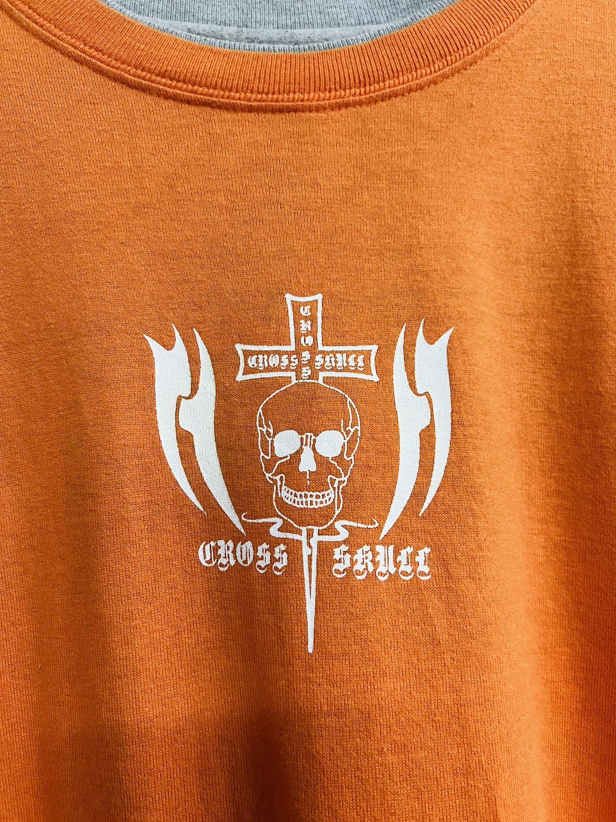 Japanese Brand VINTAGE SKULL CROSS BIG LOGO TEE Size US M / EU 48-50 / 2 - 5 Thumbnail