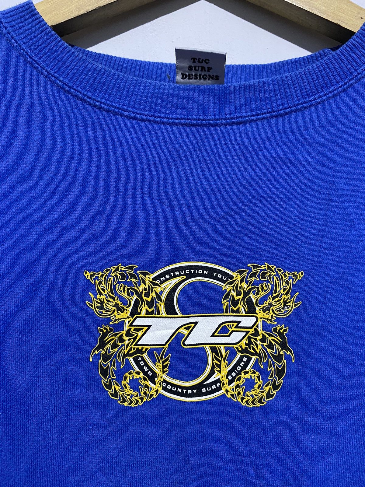 Japanese Brand T&C Surf Dragon center logo Sweatshirts Size US M / EU 48-50 / 2 - 5 Thumbnail
