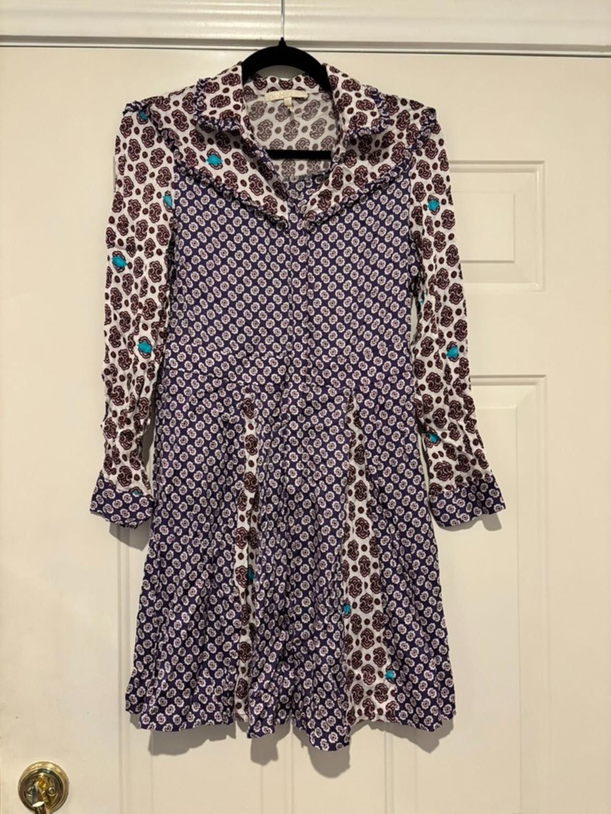 Majestic Womens Anthropologie Maje sz 2 purple dress #376 Size XS / US 0-2 / IT 36-38 - 1 Thumbnail