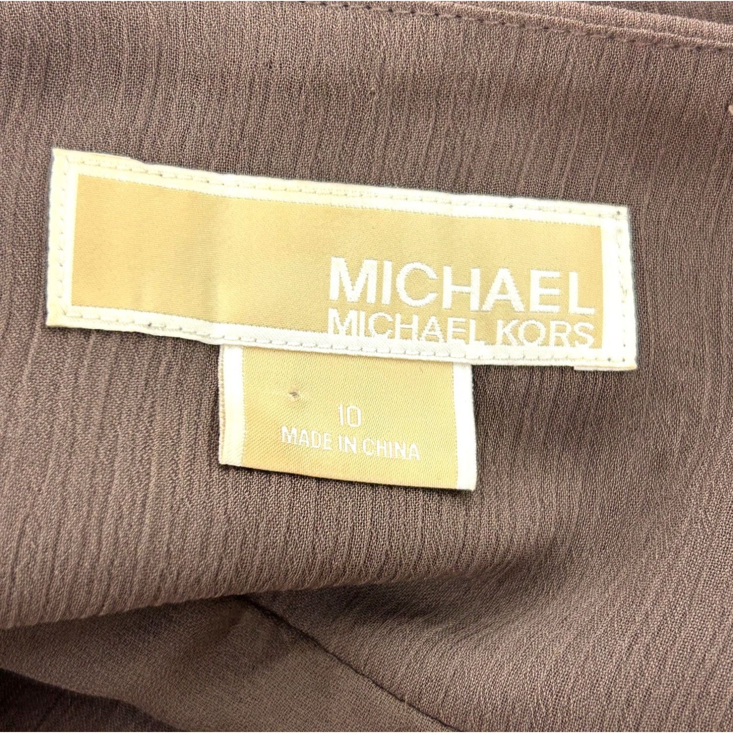 Michael Kors Michael Kors Dress Brown 10 Tiered Sleeveless Bow Tie Adjust Size L / US 10 / IT 46 - 6 Thumbnail