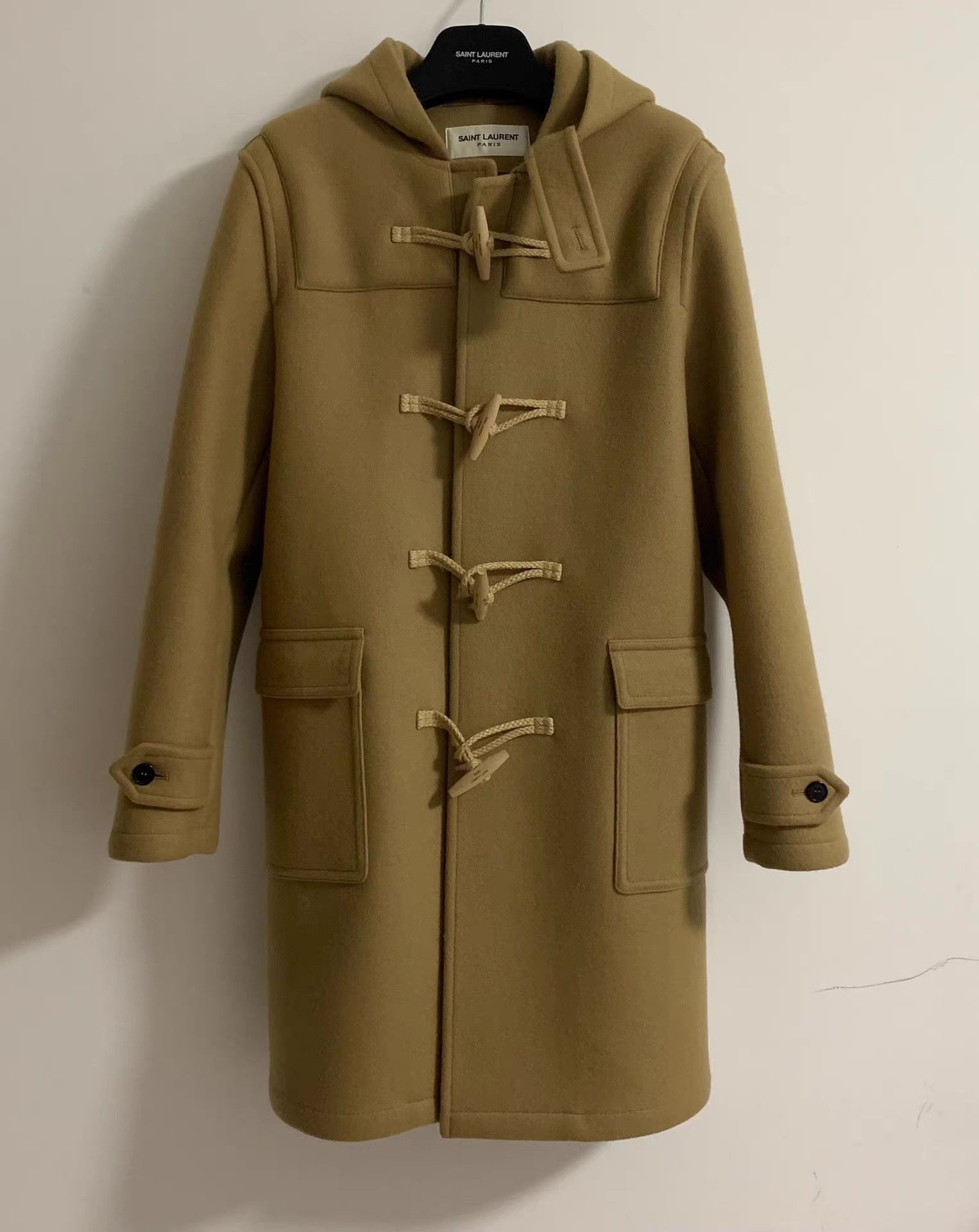 Saint Laurent Paris Yellow Toggle Hooded Coat Size M Size US M / EU 48-50 / 2 - 1 Thumbnail