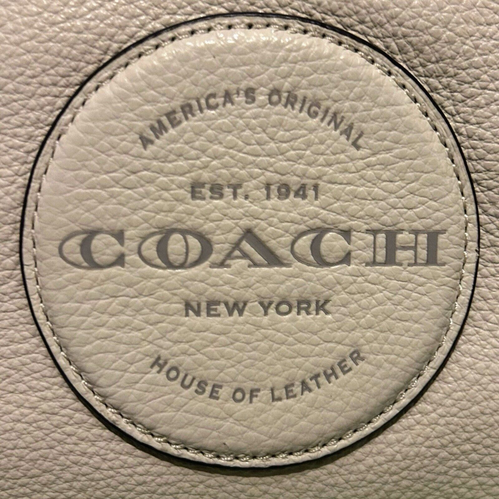 Coach Coach Dempsey Shoulder Bag Chalk Pebble Leather Patch C2829 Size ONE SIZE - 12 Thumbnail