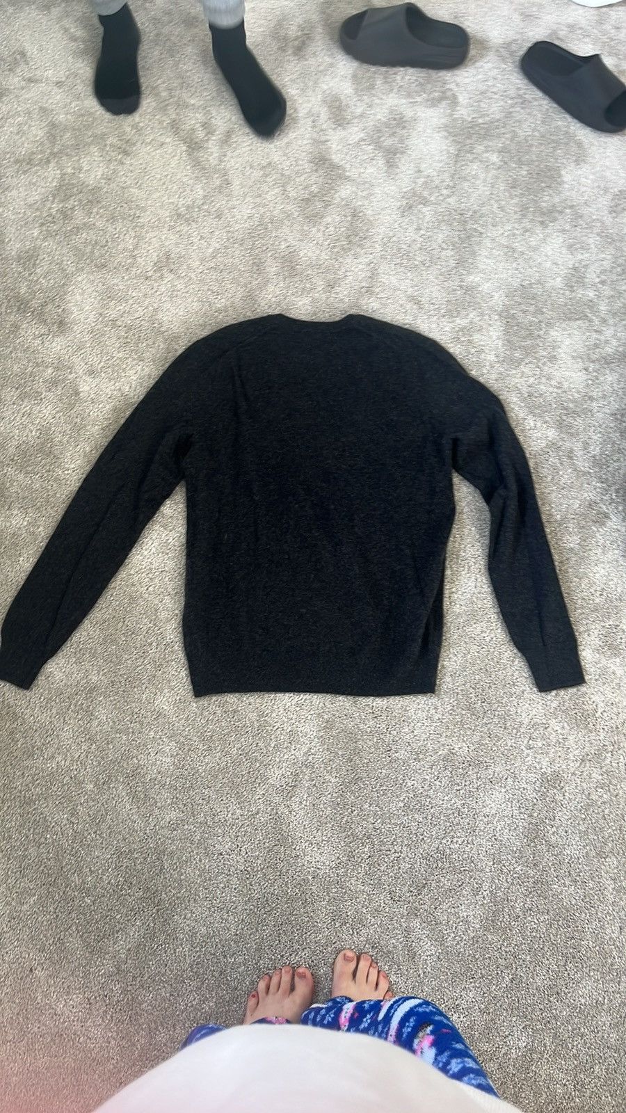 Saks Fifth Avenue Dark Grey Cashmere Sweater Size US M / EU 48-50 / 2 - 3 Thumbnail