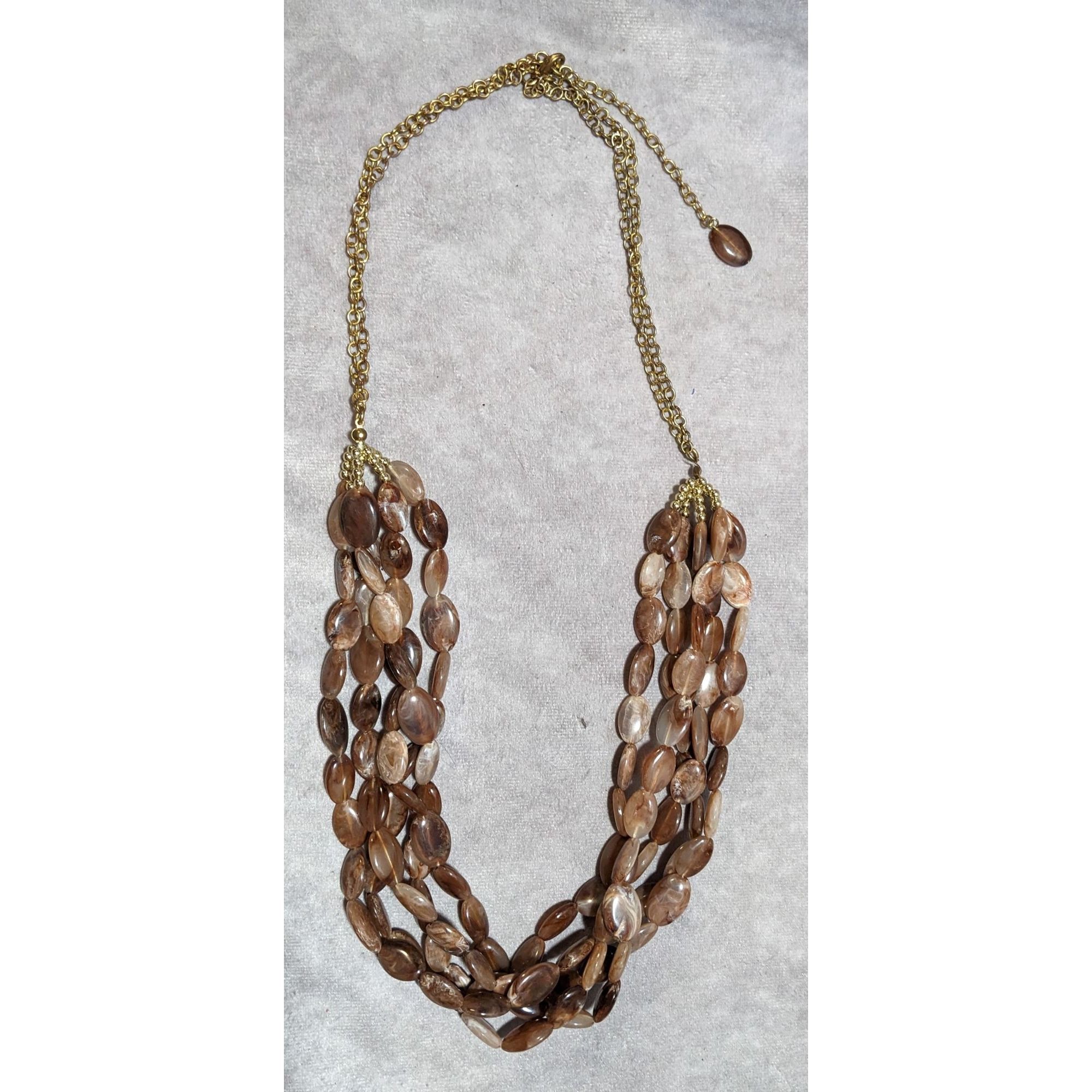 Other Earthy Multilayer Marbled Beaded Necklace Size ONE SIZE - 10 Thumbnail