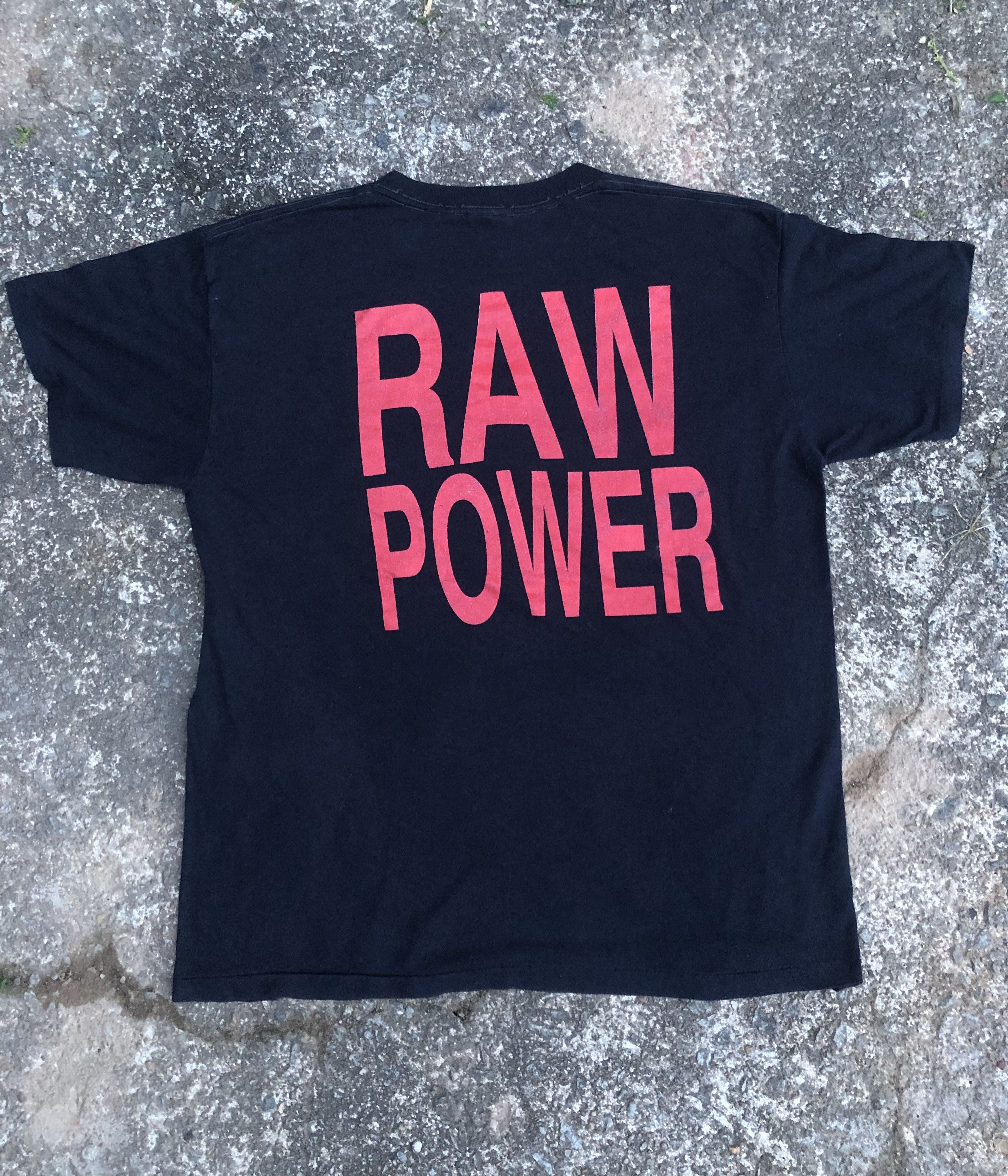 Band Tees 🔥Vintage 88' IGGY POP Raw Power Punk Band Rare T-Shirt Size US XL / EU 56 / 4 - 4 Thumbnail